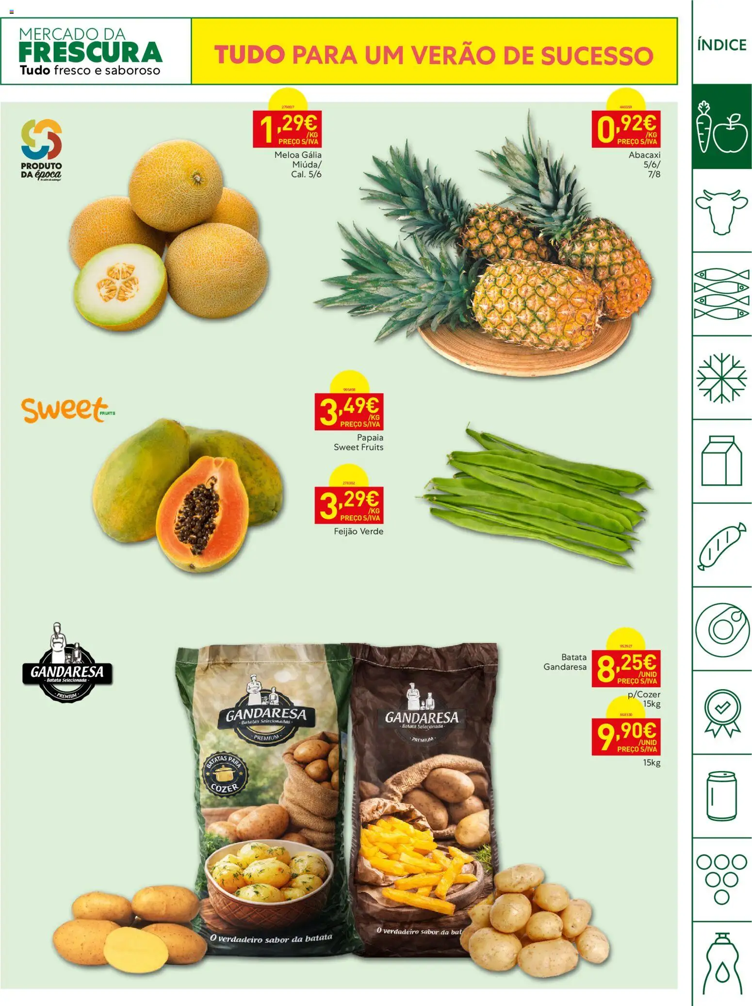 Recheio Horeca │ válido de 23/06/2026 | Página: 3 | Produtos: Batata, Abacaxi