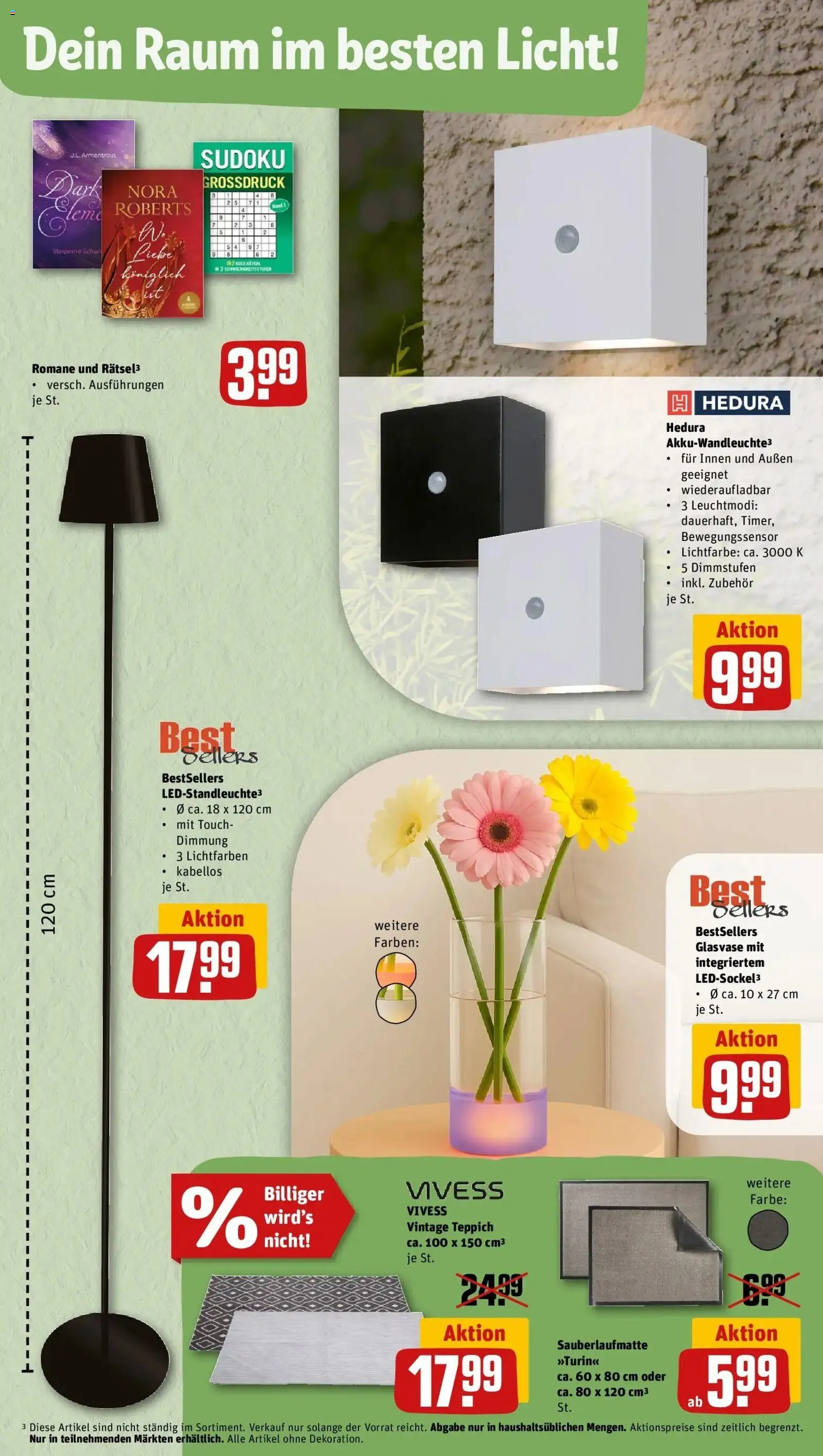 Rewe Prospekt Rostock	 – gültig ab 27.04.2026 | Seite: 31 | Produkte: Teppich, Vase