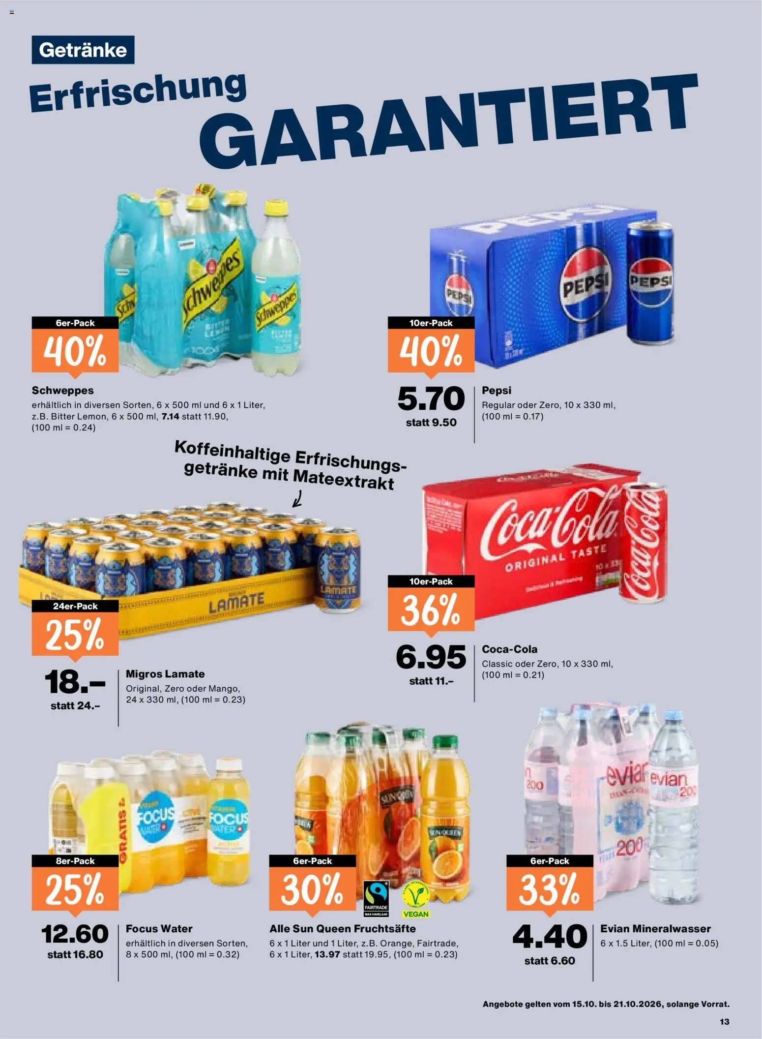 Migros aktionen – gültig ab 15.10.2026 | Seite: 13