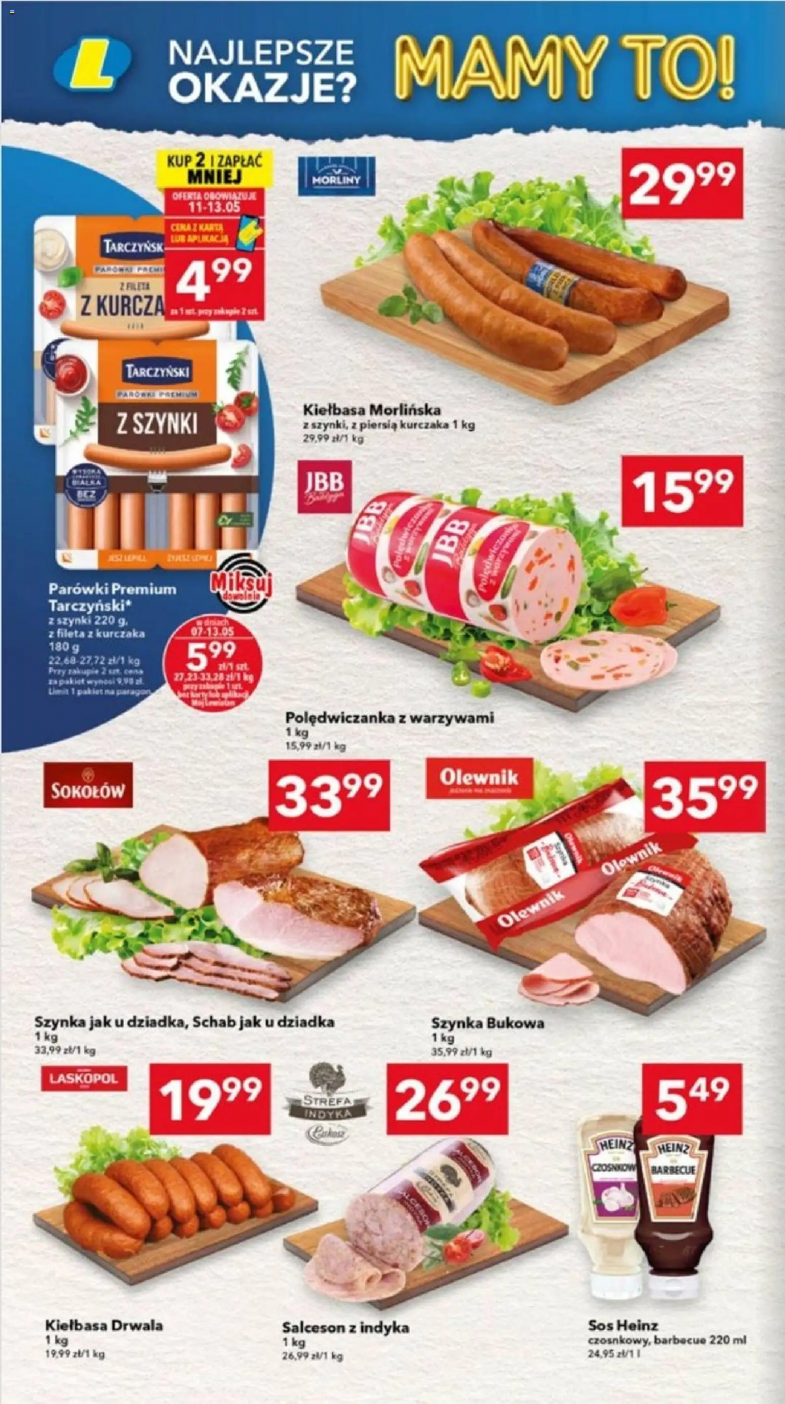 Lewiatan gazetka - Lublin od 07.05.2026 | Strona: 2 | Produkty: Karta, Schab, Parówki, Szynka