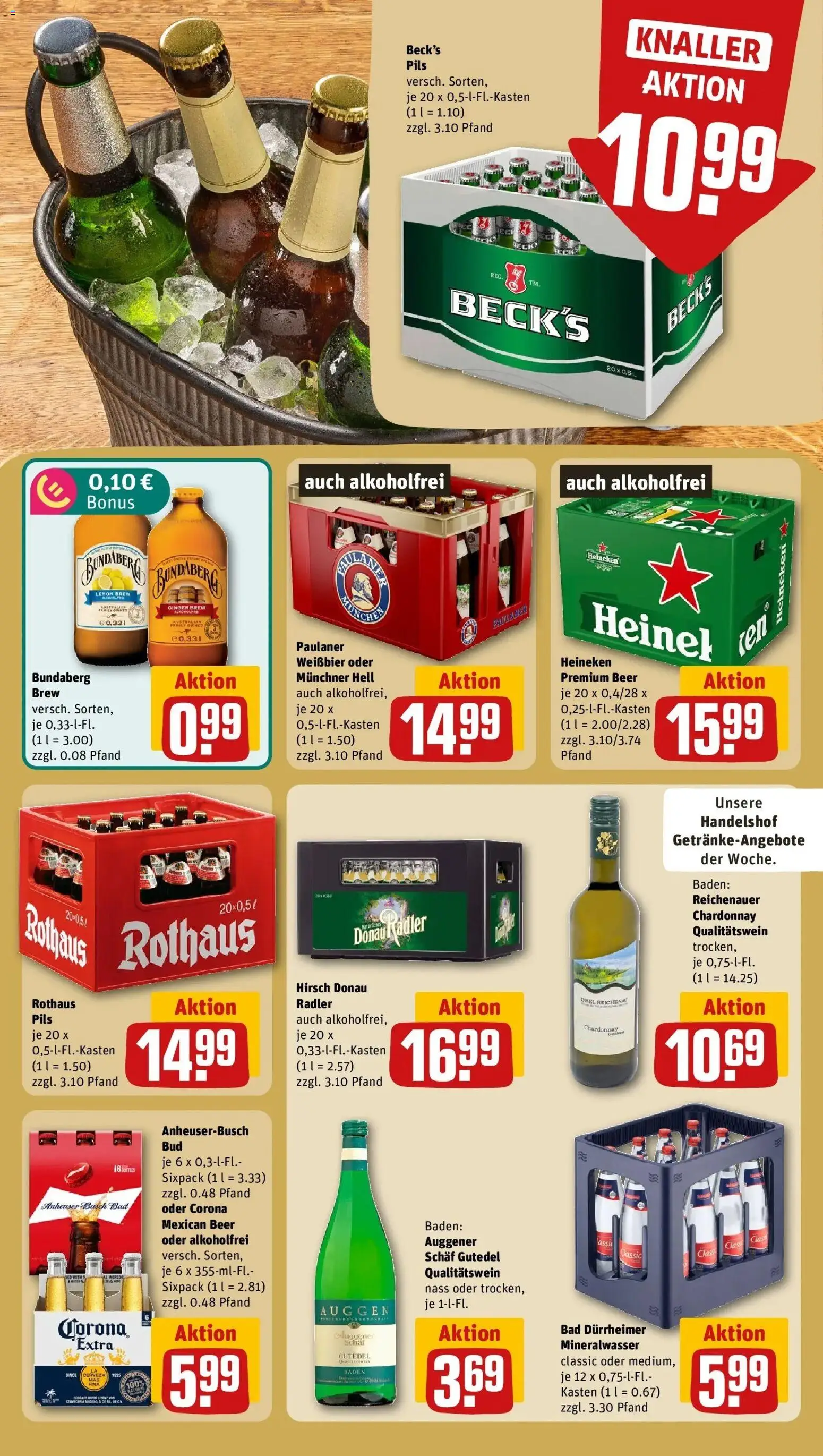 REWE Prospekt ab 19.10.2026 zum Blättern » Angebote | Seite: 19 | Produkte: Pils, Heineken, Radler, Paulaner