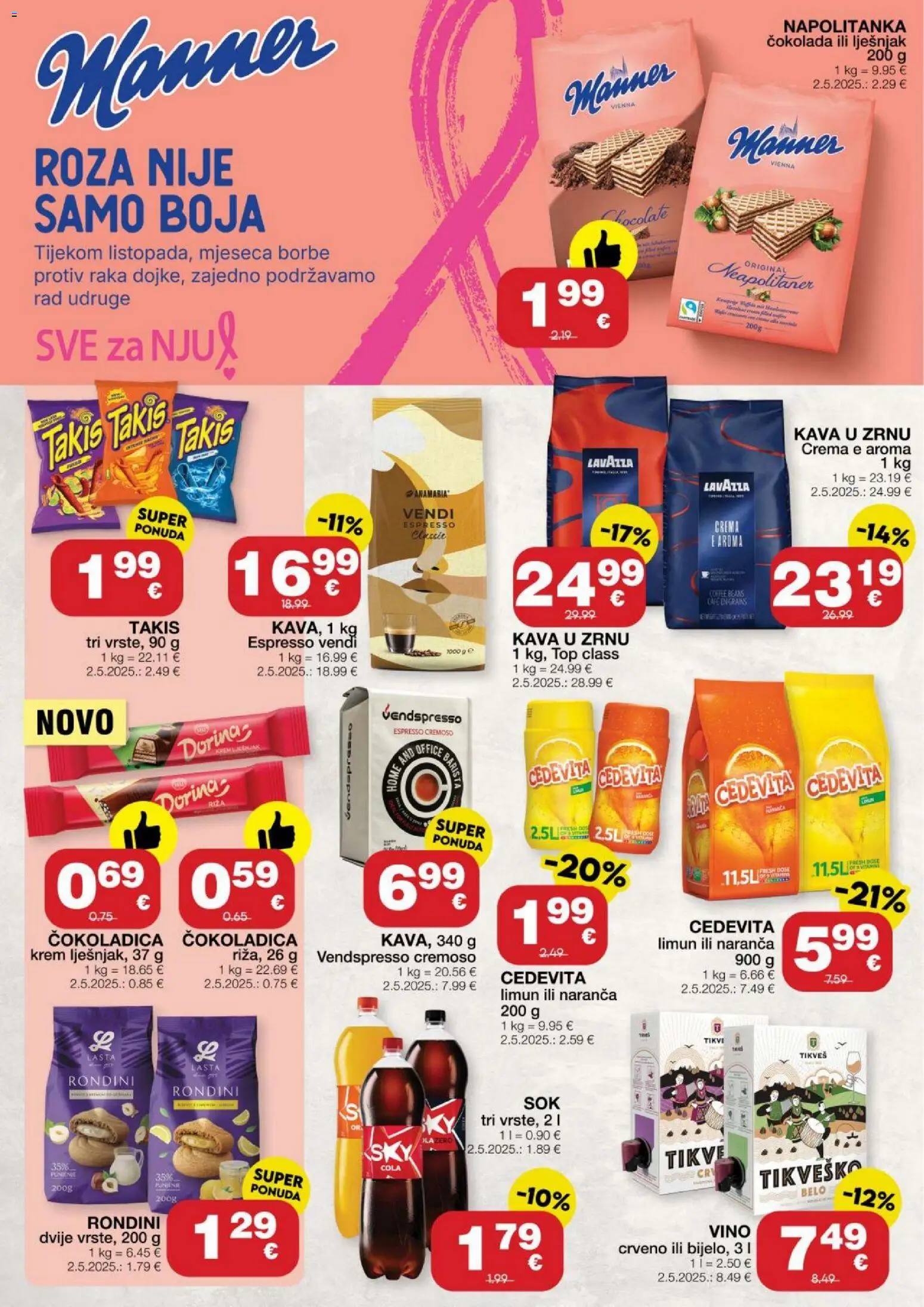 Stanić Diskont katalog | vrijedi od 01.10.2026 | Stranica: 10 | Proizvodi: Kava u zrnu, Čokoladica, Čokolada, Riža
