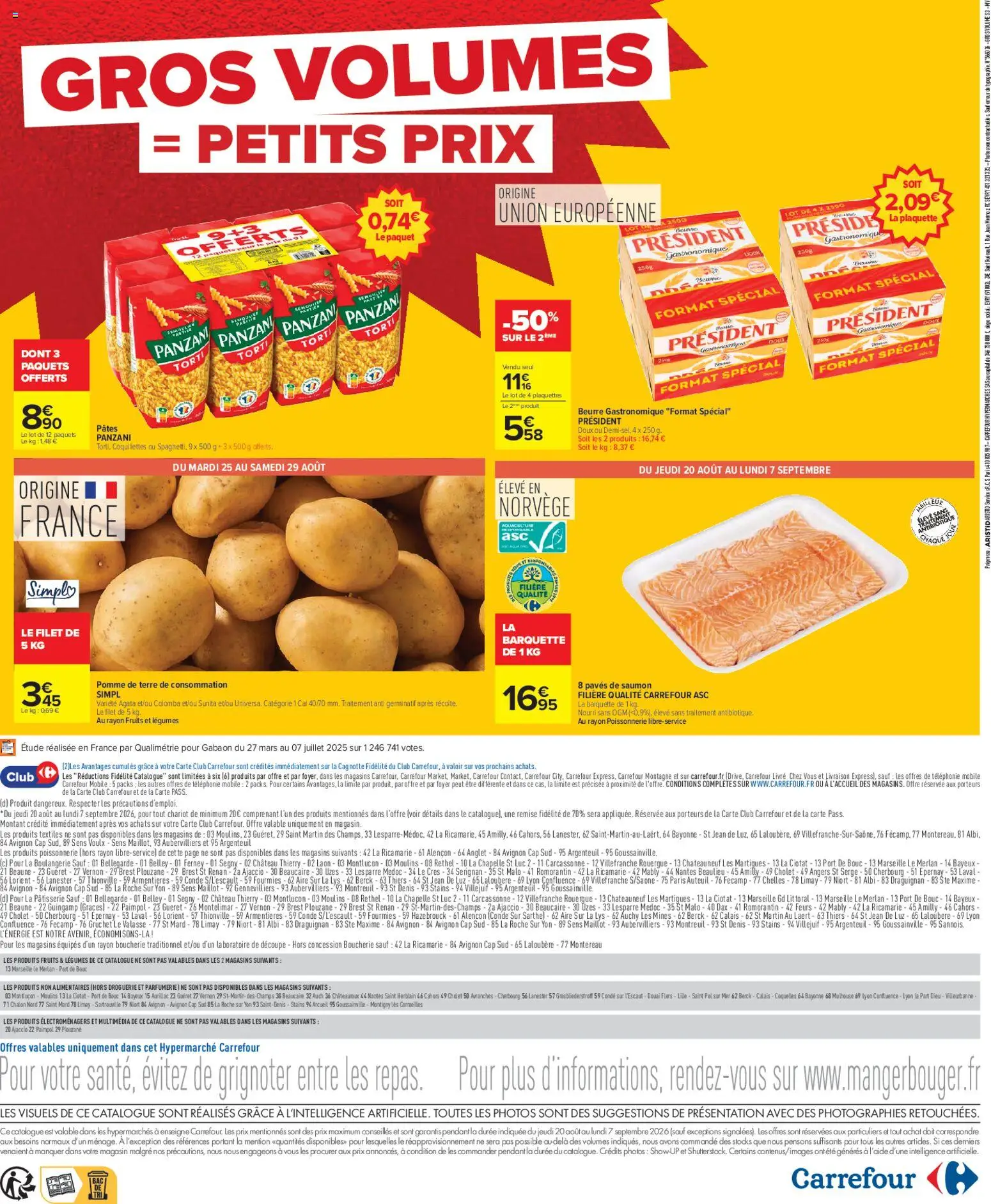 {H1} | Page: 36 | Produits: Pomme, Pomme de terre, Boulangerie, Beurre