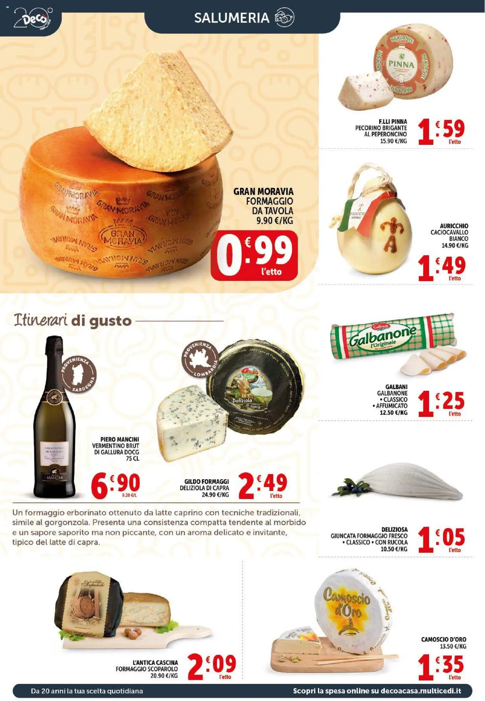Volantino Decò del 09.04.2026 | Pagina: 4 | Prodotti: Rucola, Formaggio, Peperoncino, Pecorino