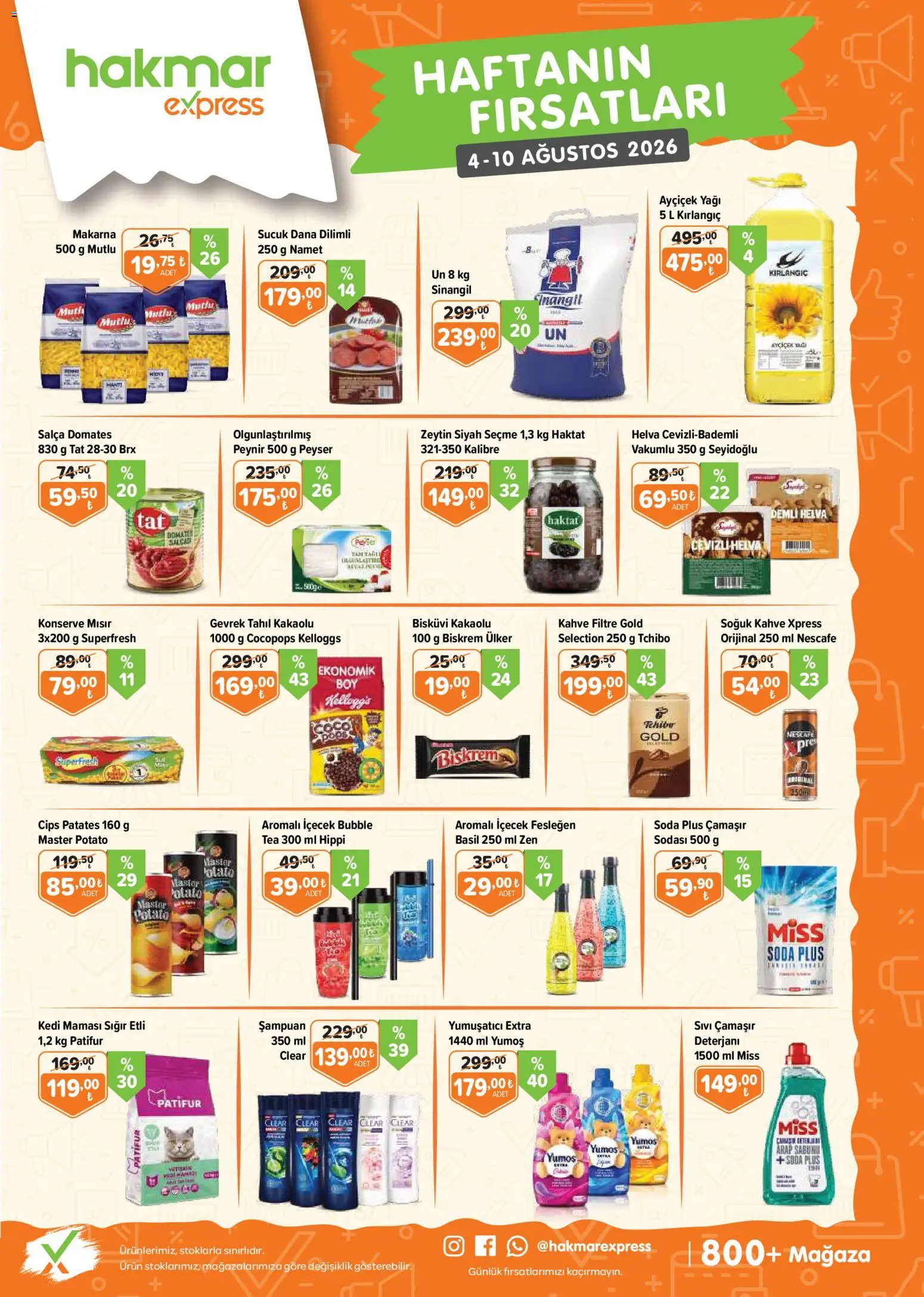 Hakmar Express Katalog - 04 Ağustos 2026 tarihinden itibaren geçerlidir | Sayfa: 1 | Ürünler: Arap sabunu, Fesleğen, Patates, Soda