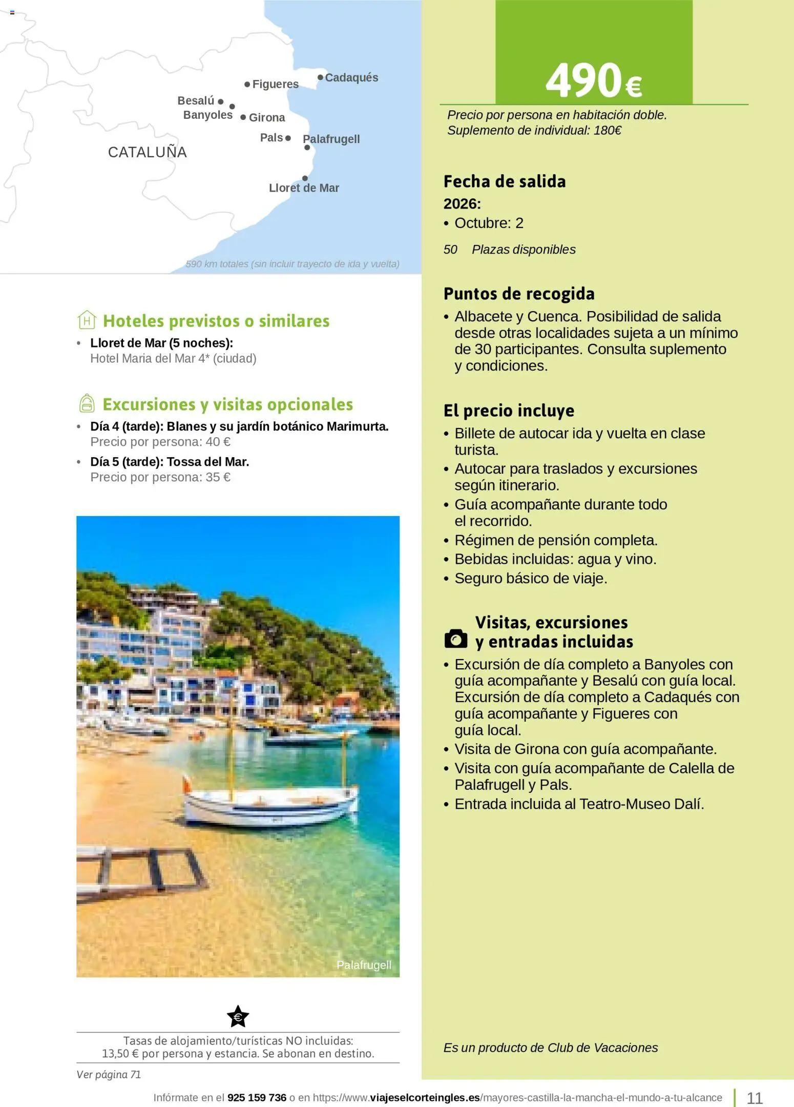 Viajes El Corte Inglés Turismo Social Castilla La Mancha │ válido desde el 01.04.2026 | Página: 11