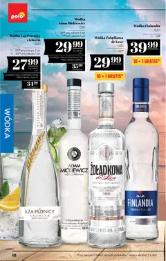 Pogląd oferty "POLOmarket katalog - Alkoholi" - ważna od 16.07.2026 | Strona: 18 | Produkty: Wódka finlandia, Vodka, Wódka