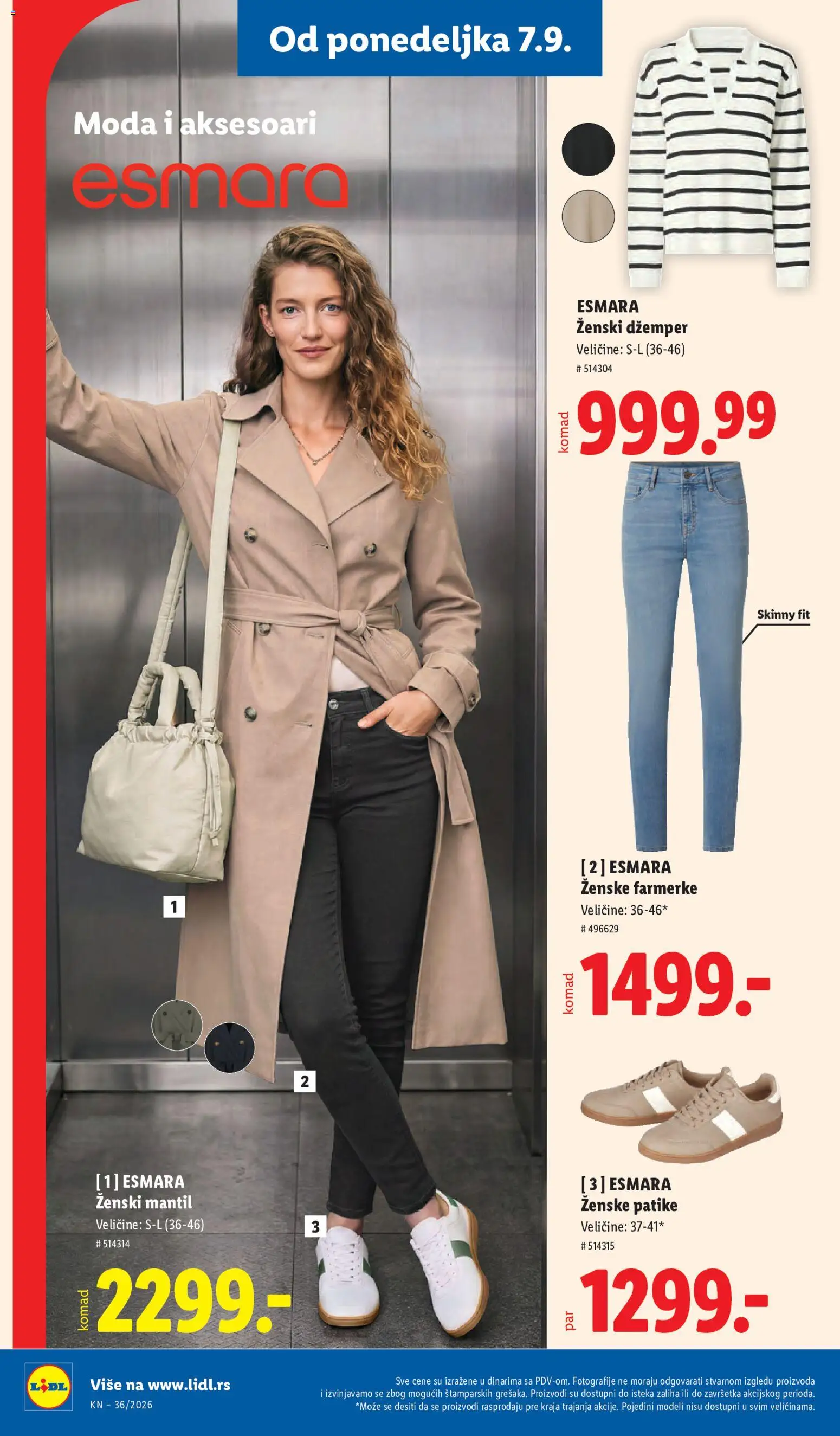 Lidl katalog - važi od 03.09.2026 | Strana: 106 | Proizvode: Farmerke, Džemper, Patike