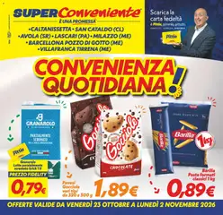 Anteprima del volantino SuperConveniente volantino Caltanissetta, San Cataldo, Avola, Lascari, Milazzo, Barcellona valido a partire dal 23/10/2026
