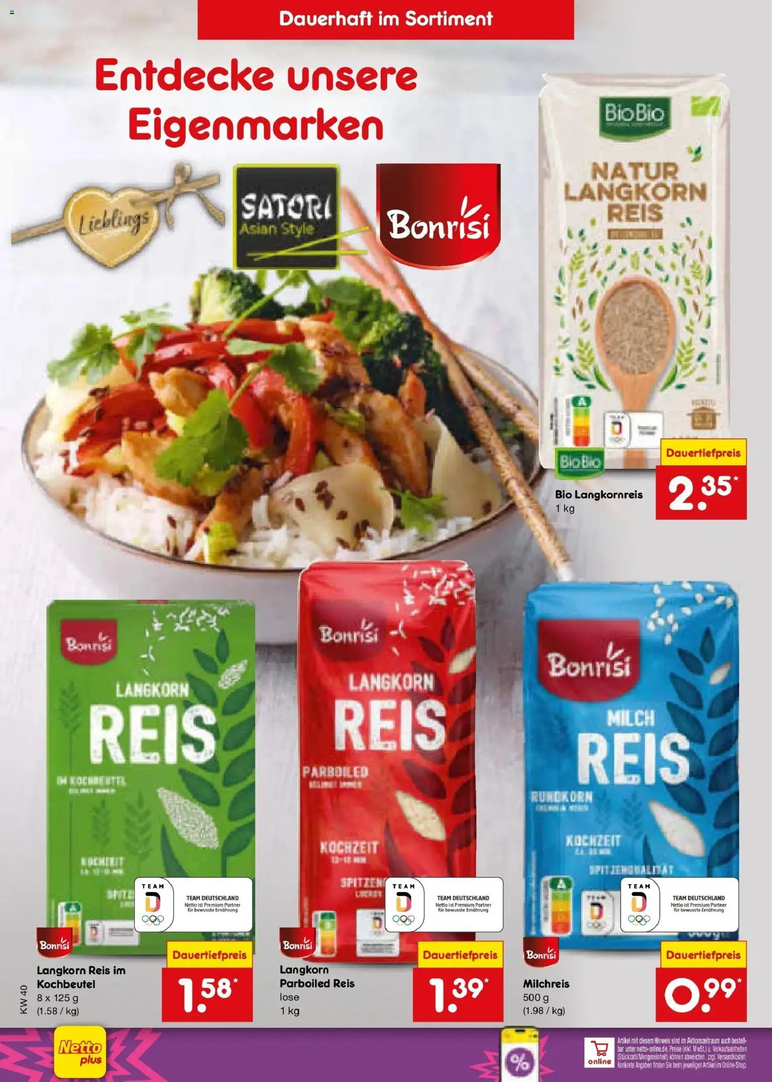 Netto Marken-Discount Prospekt Jüchen – gültig ab 28.09.2026 | Seite: 54 | Produkte: Milch, Reis