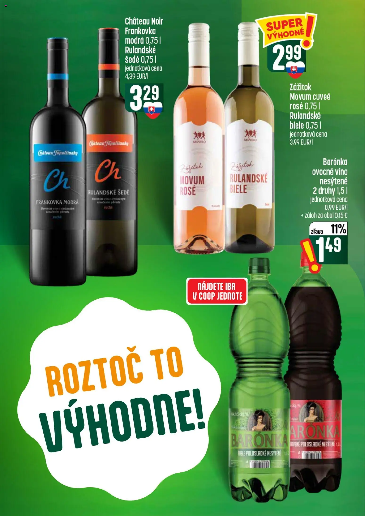 Nové COOP Jednota akcie – leták je platný od 30.07.2026 | Strana: 52 | Produkty: Víno
