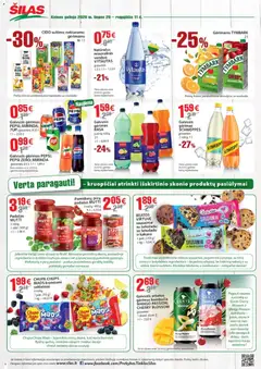 Šilas leidinys galioja nuo 2026.07.29 | Puslapis: 8 | Prekių: Sausainiai, Gaivusis gėrimas, Padažas