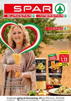 Spar Italien ab 03.09.2026 gültig