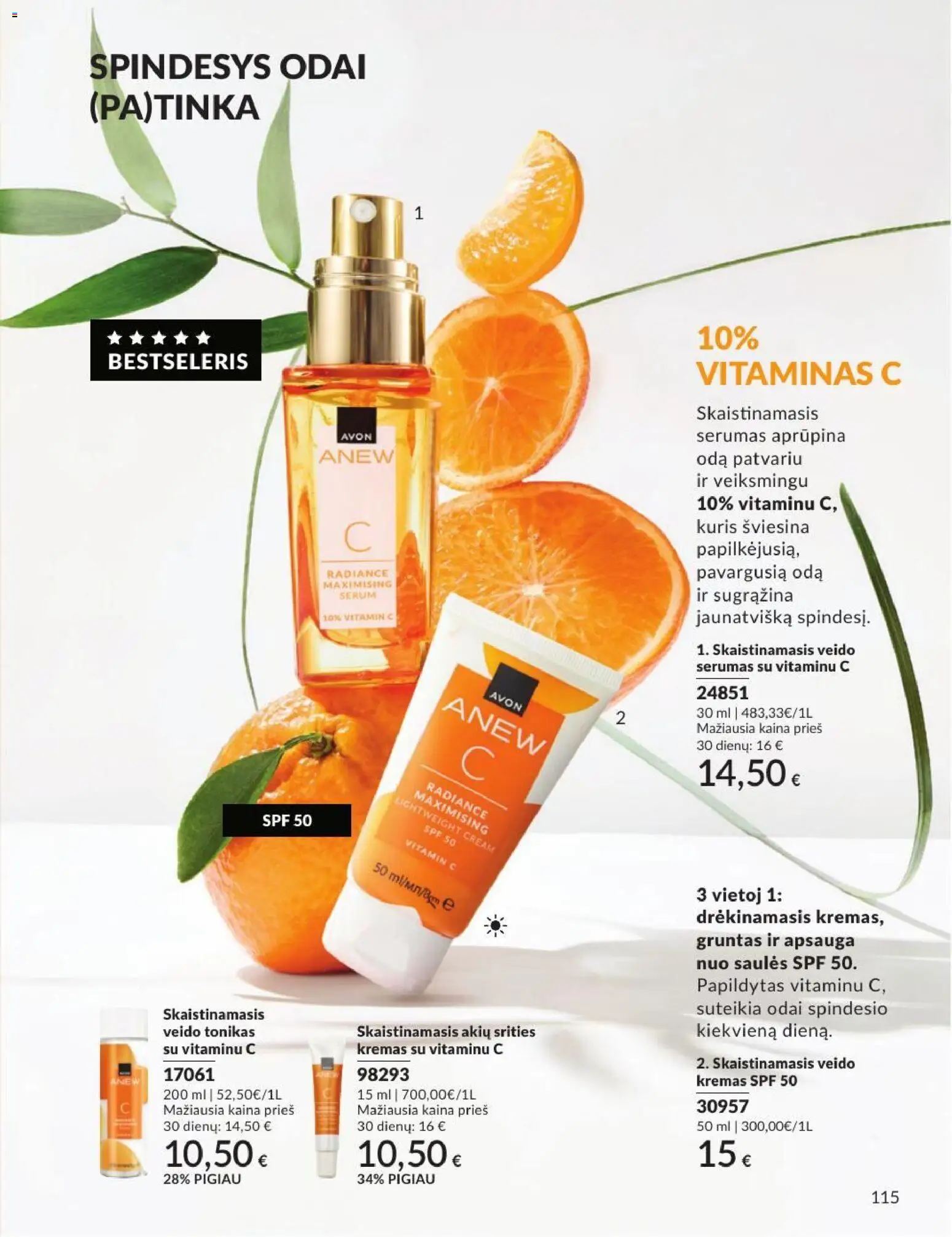 AVON akcijos nuo 2026.09.01 | Puslapis: 115 | Prekių: Tonikas, Kremas