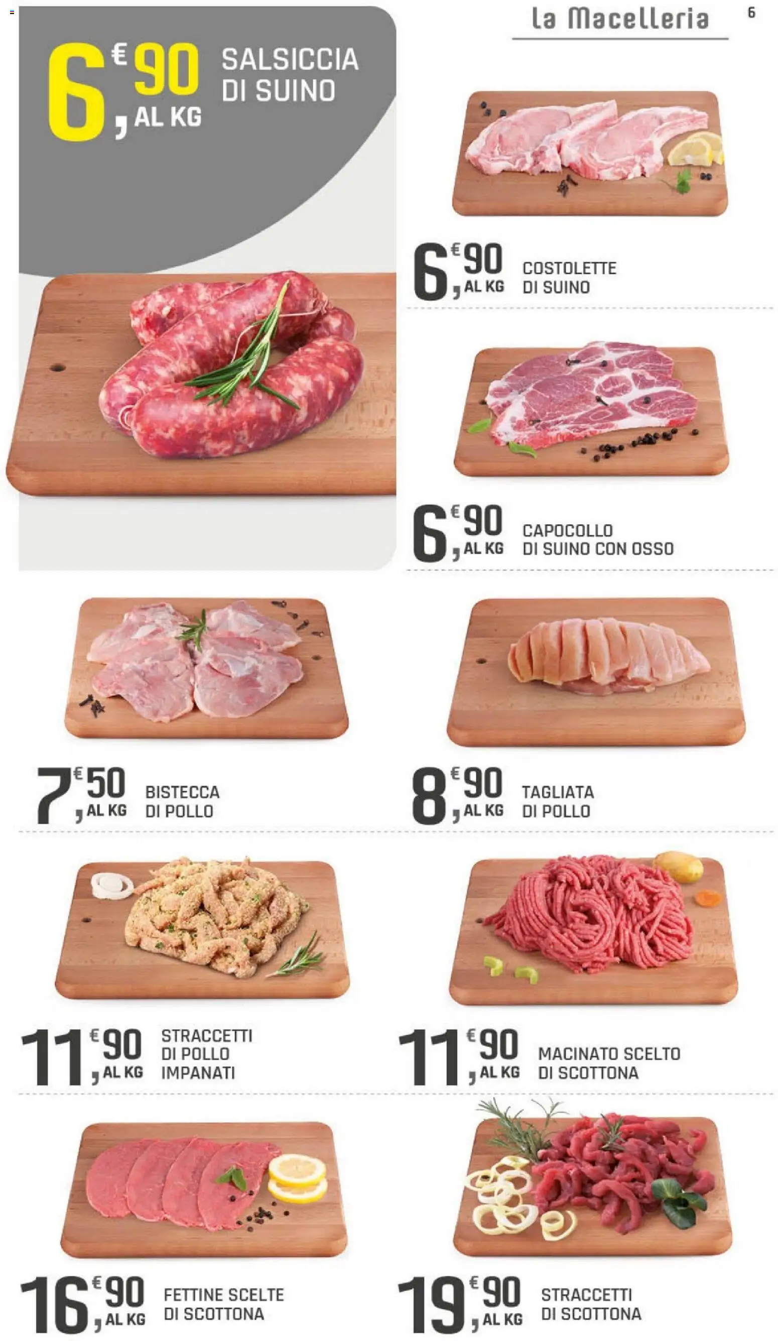 Volantino DOK del 20/08/2026 | Pagina: 6 | Prodotti: Pollo, Salsiccia, Bistecca, Macinato