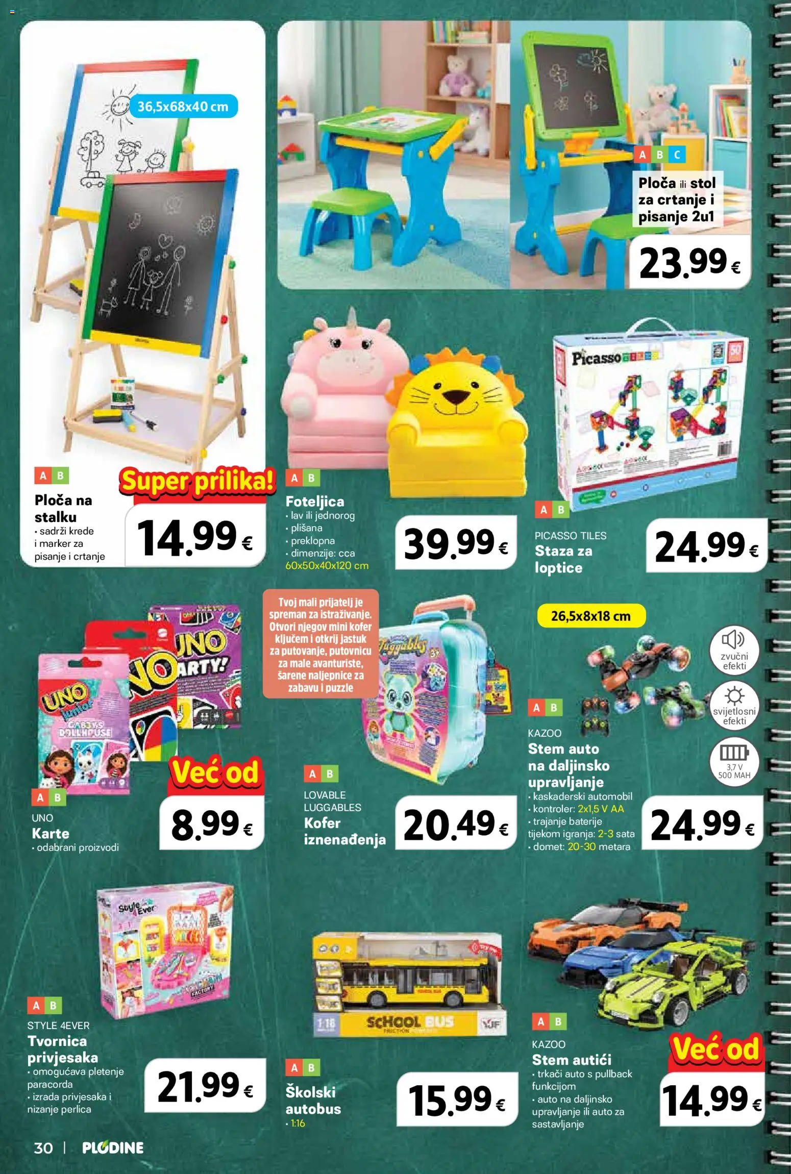 Plodine katalog | vrijedi od 13.08.2026 | Stranica: 30 | Proizvodi: Puzzle, Jastuk, Baterije, Kofer
