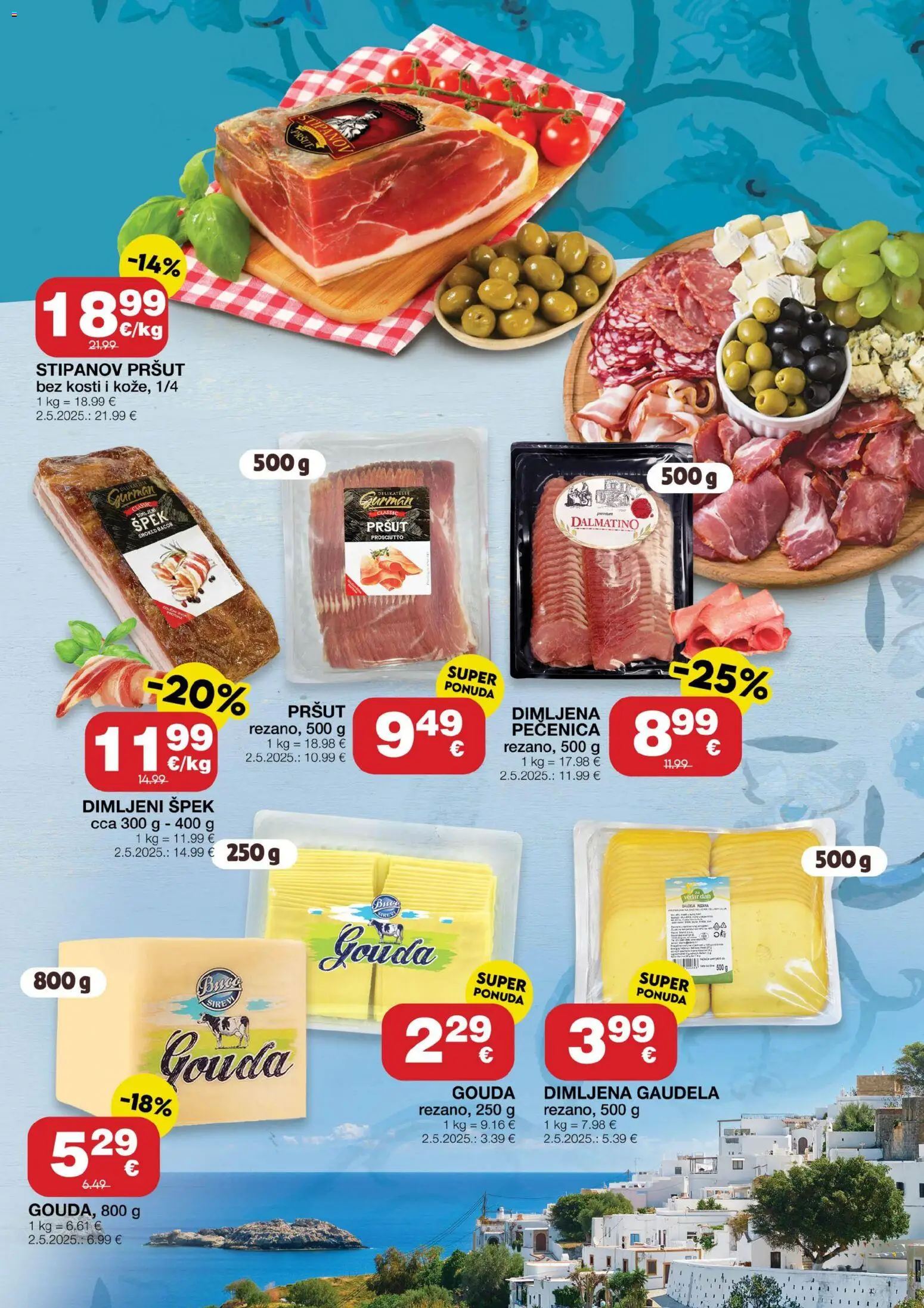 Stanić Diskont katalog | vrijedi od 25.06.2026 | Stranica: 5 | Proizvodi: Pršut, Gouda