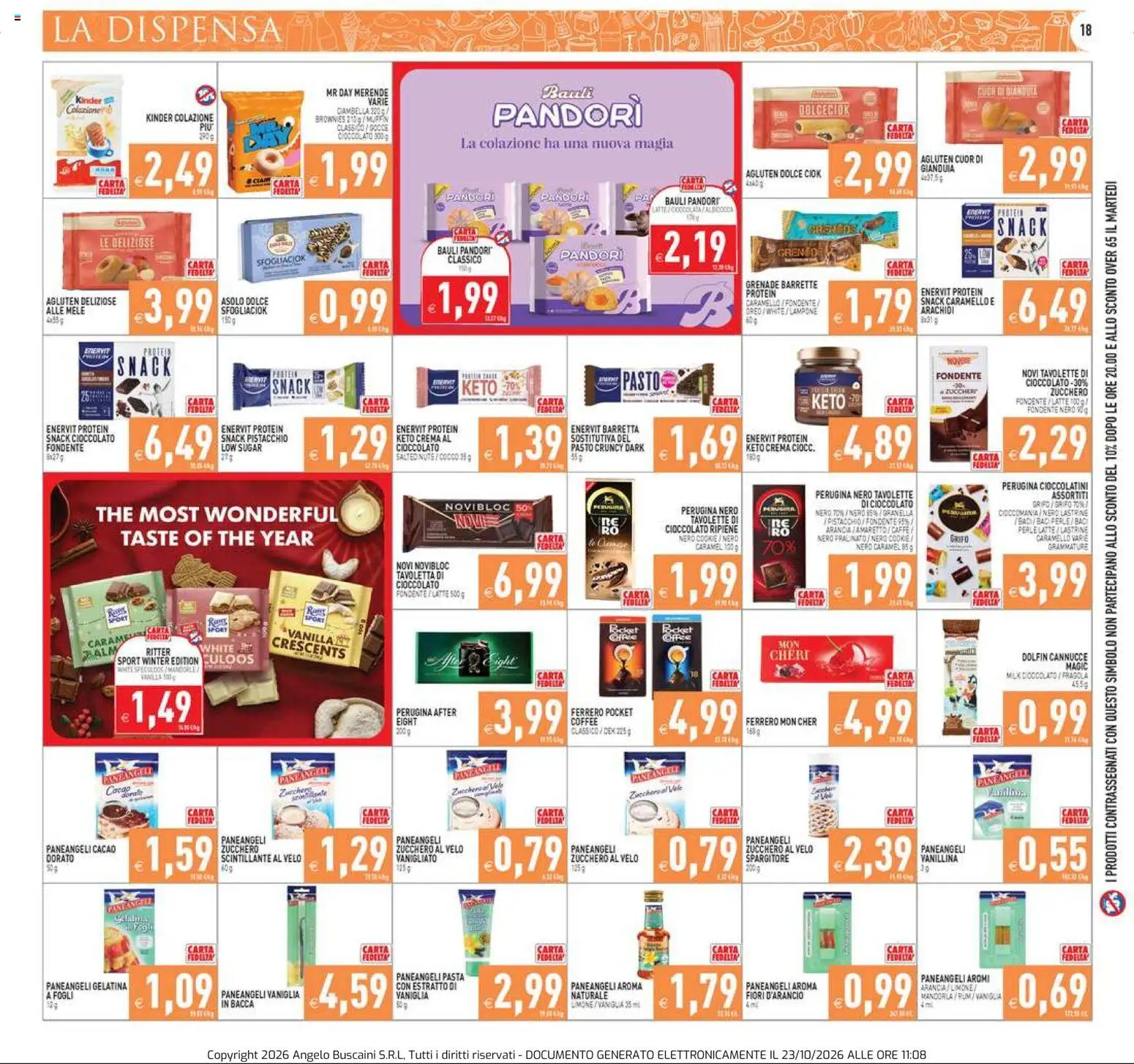 Volantino PIM Supermercati del 23/10/2026 | Pagina: 18