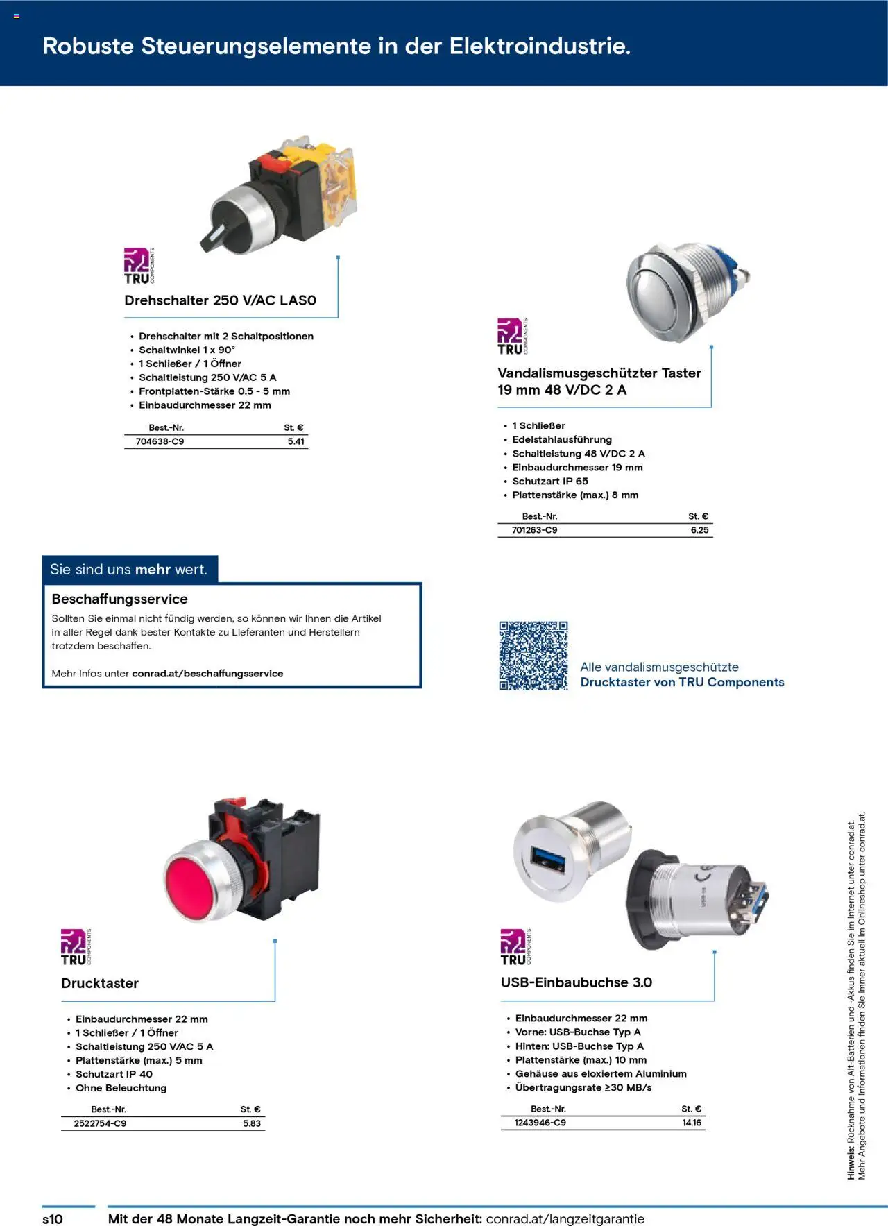 Conrad Katalog ungeplanter Bedarf gültig ab 15.05.2025 | Seite: 10