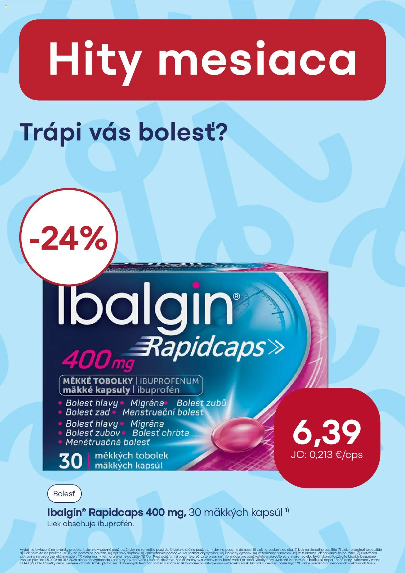 Nové Vaša lekáreň akcie – leták je platný od 01.05.2026 | Strana: 8