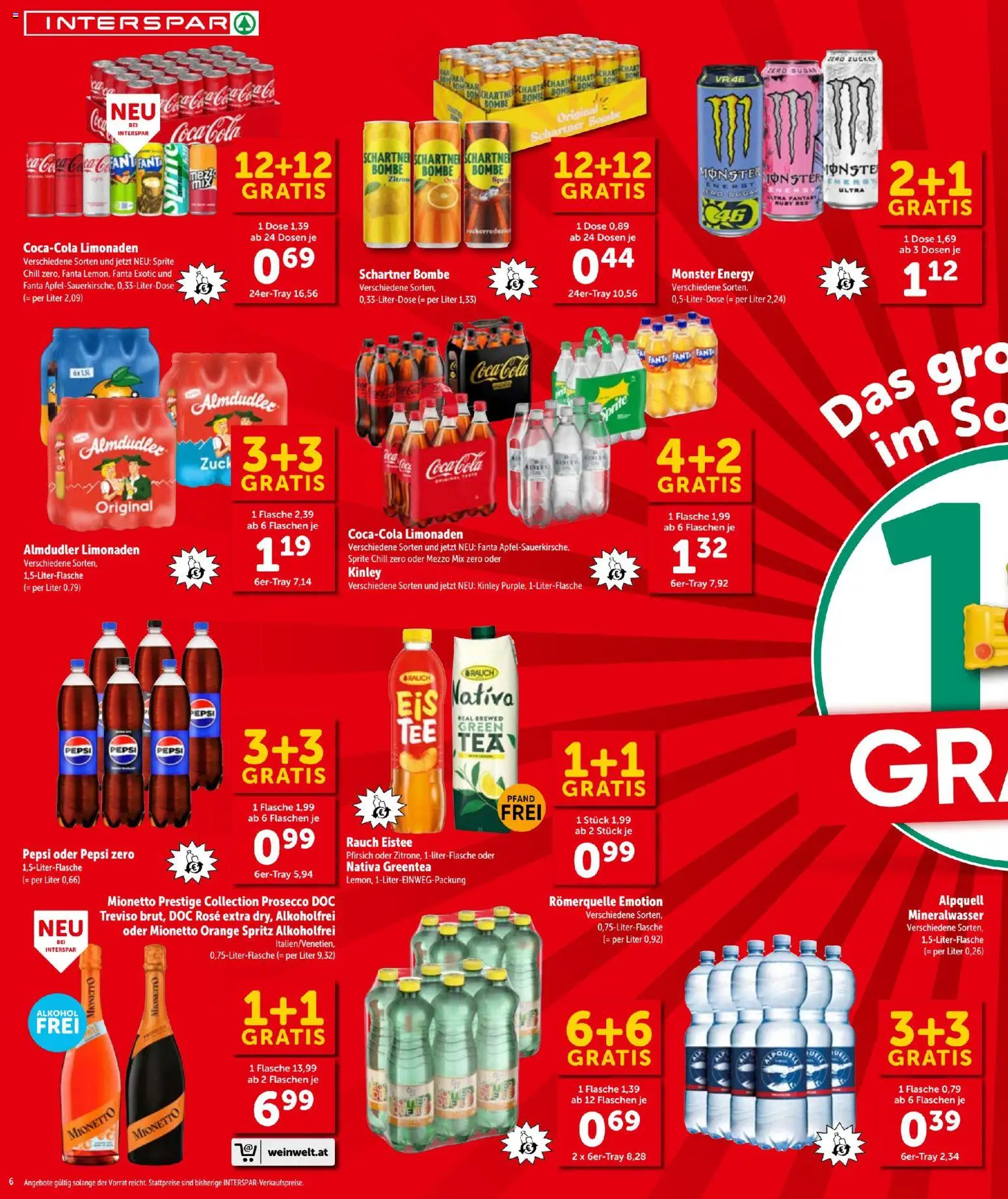 Interspar - Flugblatt gültig ab 01.07.2026 | Seite: 6 | Produkte: Zucker, Pfirsich