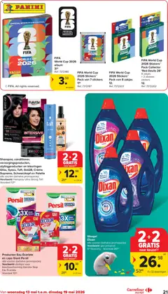 Carrefour market folder week 20 - Voorbeeld van een folder van Carrefour market, geldig van 13.05.2026 | Pagina: 21 | Producten: Boot, Stickers, Gel, Crème