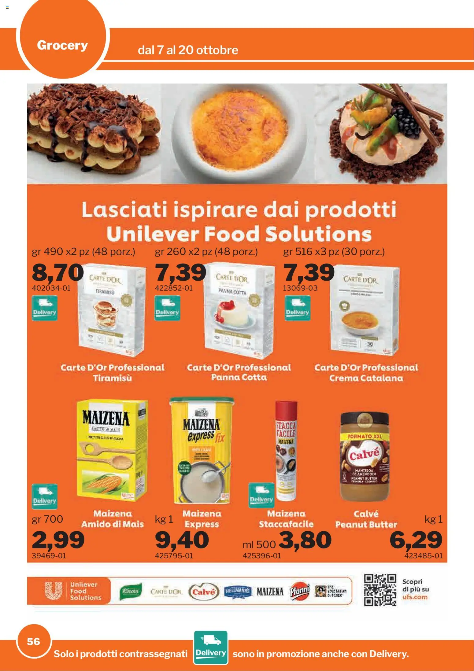 Volantino Sogegross del 07/10/2026 | Pagina: 56 | Prodotti: Crema, Panna, Tiramisù, Mais