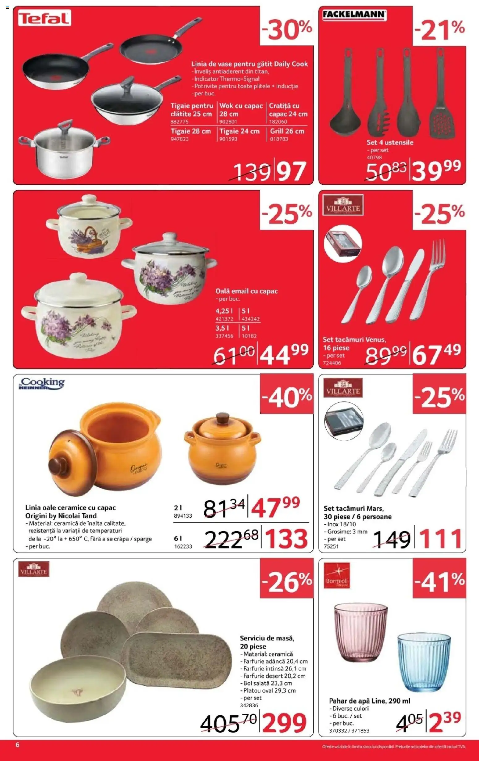 Noul catalog Selgros – valabil de la 16.10.2026 | Pagină: 6 | Produse: Cratiță, Vase, Clătite, Salată