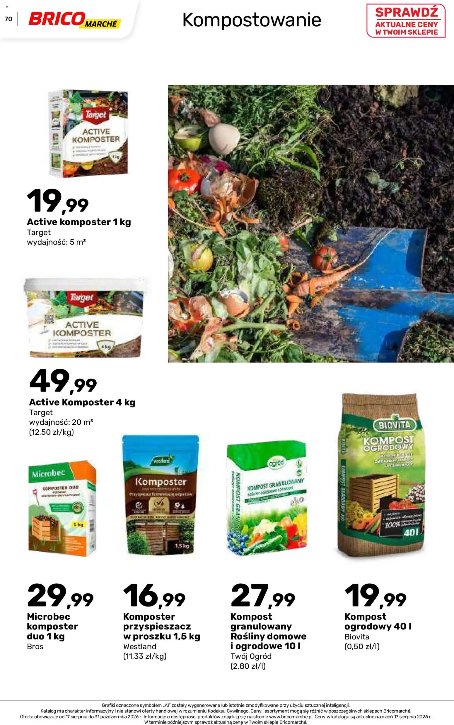 Brico Marché gazetka - Jesienne Inspiracje od 17.08.2026 | Strona: 70 | Produkty: Rosliny
