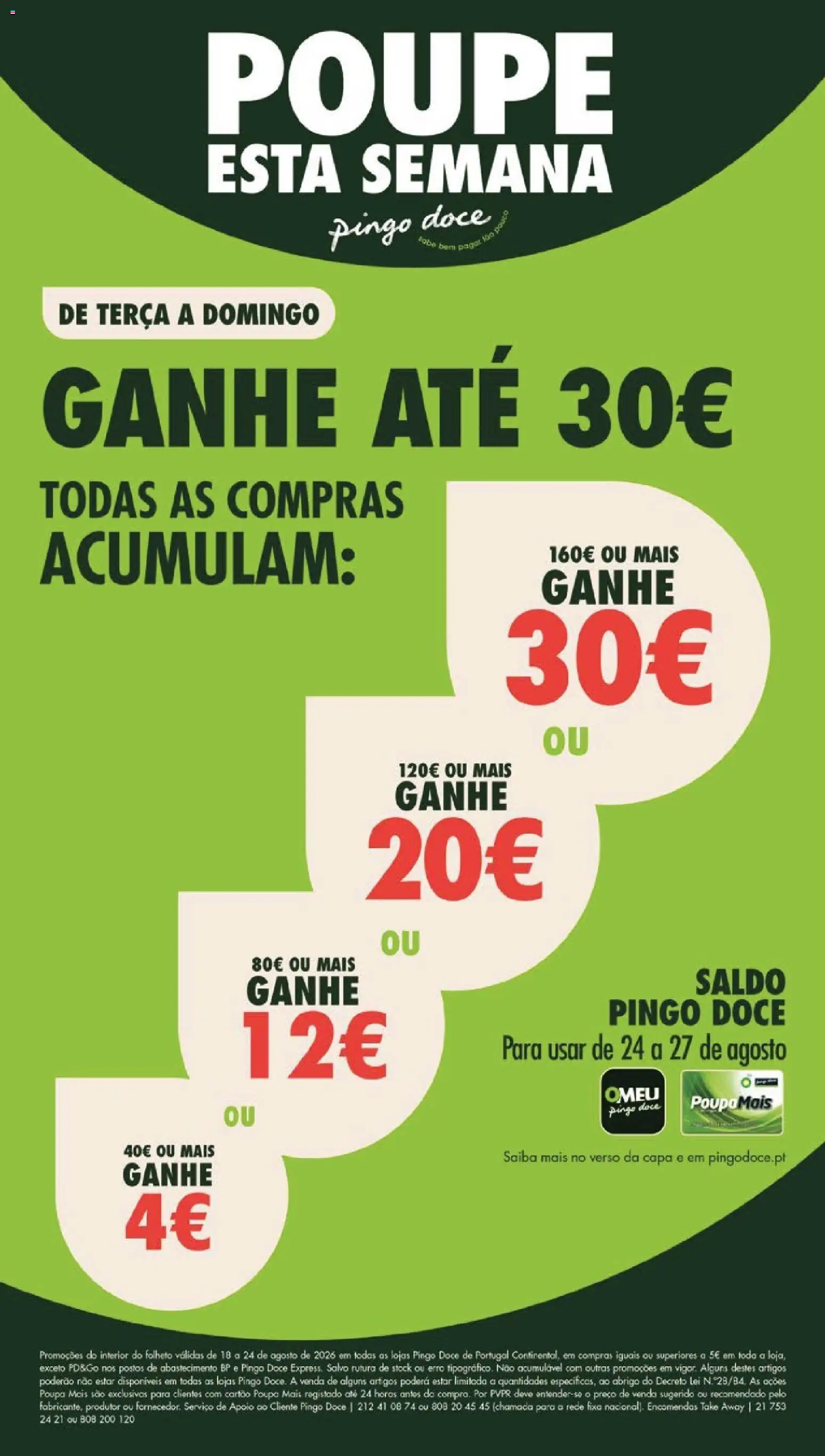 Pingo Doce folheto │ válido de 18/08/2026 | Página: 1