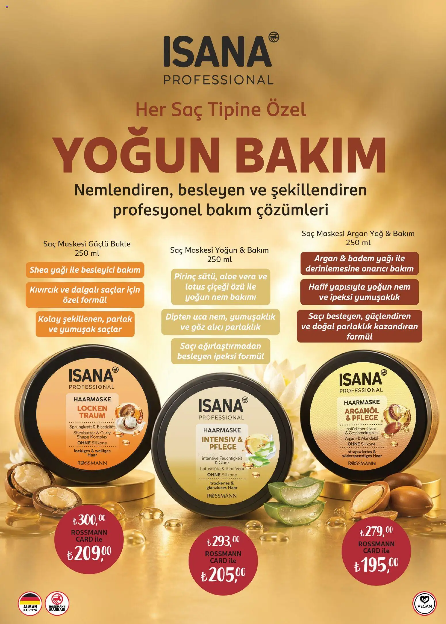 Rossmann -Saç Bakım Festivali Kataloğu - 30 Temmuz 2026 tarihinden itibaren geçerlidir | Sayfa: 5 | Ürünler: Saç maskesi, Pirinç, Yağ, Badem