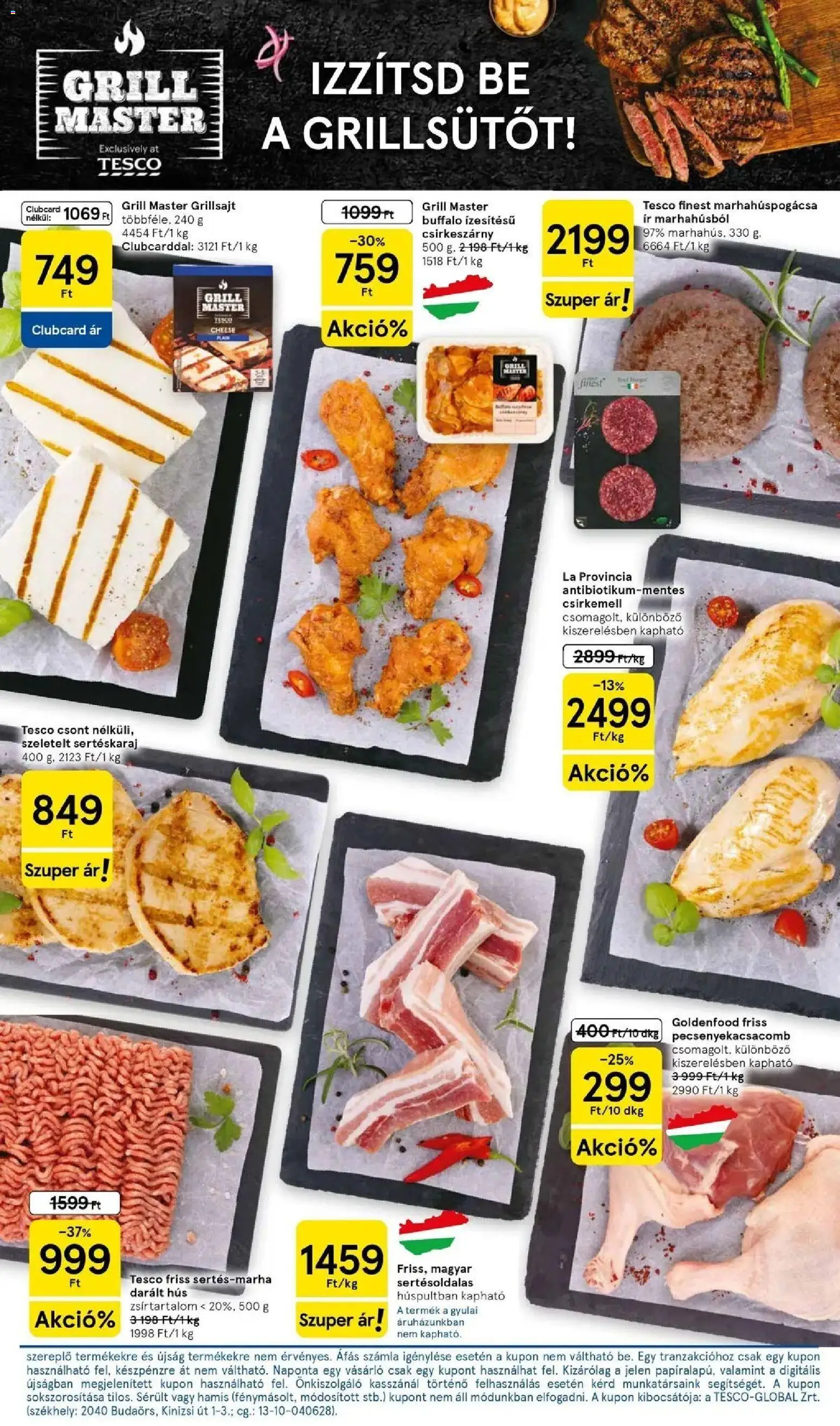 Tesco akciós ujság - amely érvényes a következő dátumtól: 2026.08.13. | Oldal: 3 | Termékek: Darált hús, Sertéskaraj, Csirkeszárny, Csirkemell