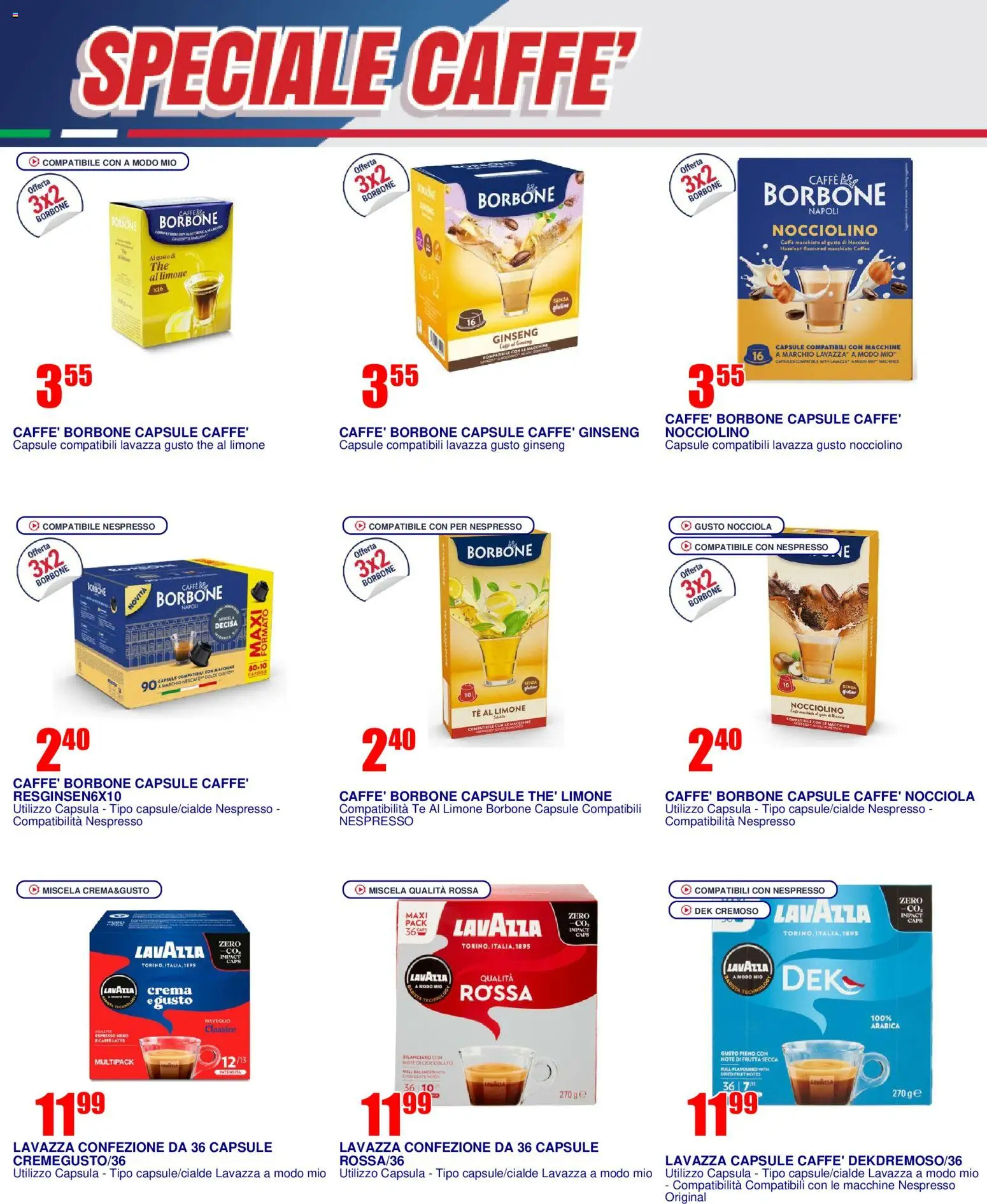 Volantino Trony del 25/06/2026 | Pagina: 8 | Prodotti: Crema, Limone, The, Lavazza