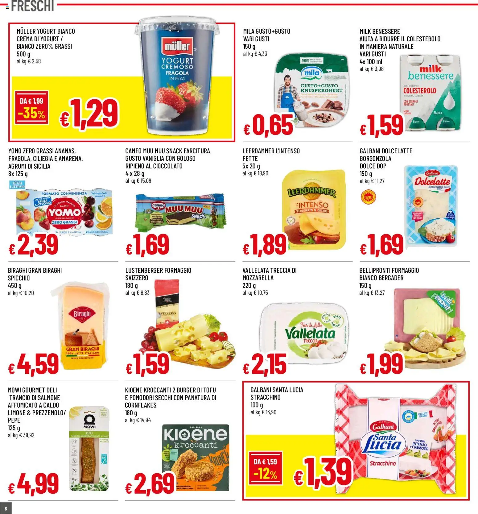 Volantino Famila del 10/08/2026 | Pagina: 8 | Prodotti: Crema, Pepe, Tofu, Pomodori secchi