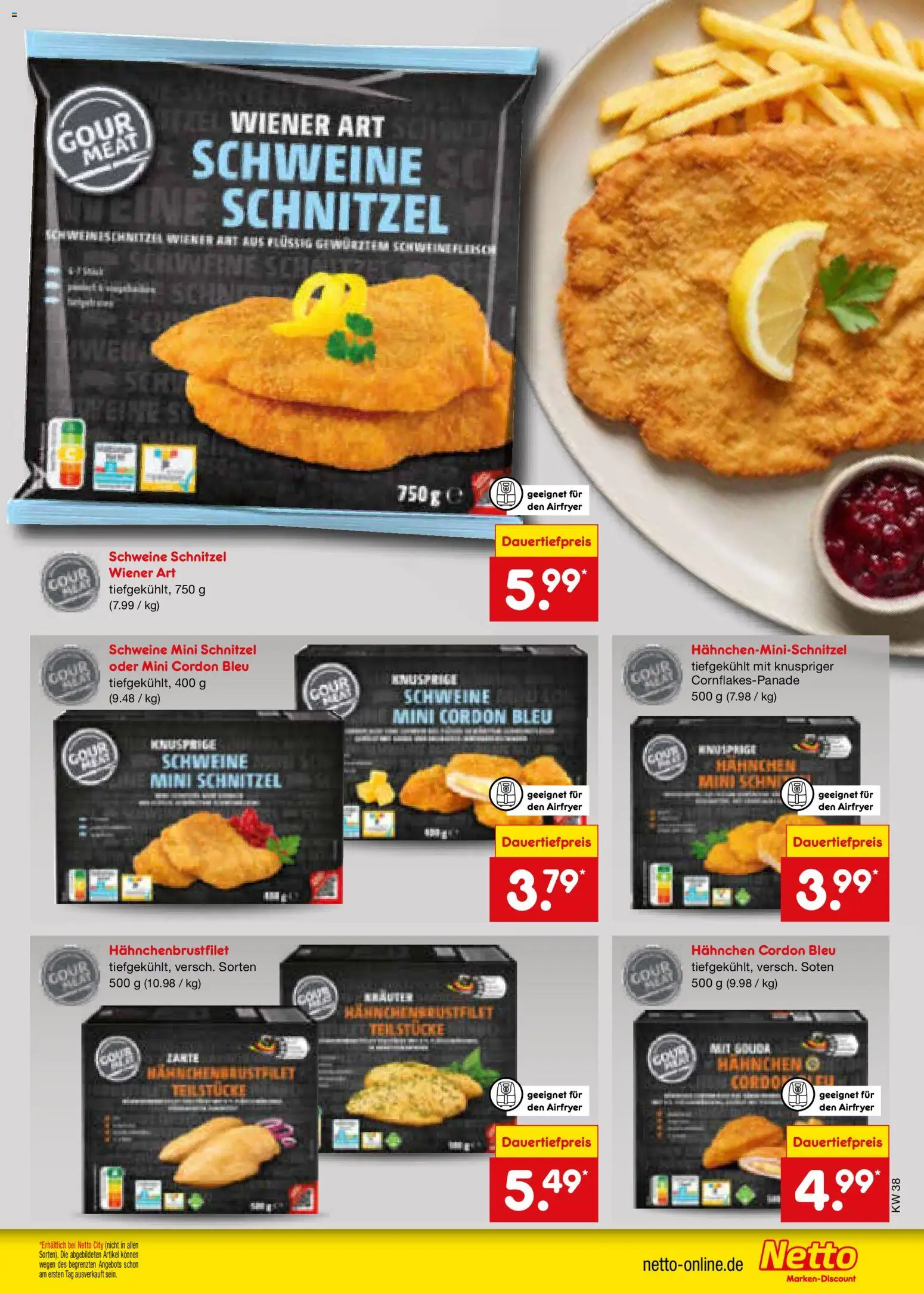 Netto Marken-Discount Prospekt – gültig ab 14.09.2026 | Seite: 13 | Produkte: Hahnchen, Gouda, Schnitzel