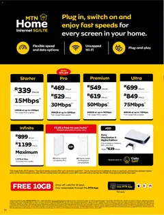 MTN specials catalogue – valid from 07/09/2026 | Page: 13 | Products: Data, Sim, Router, Switch