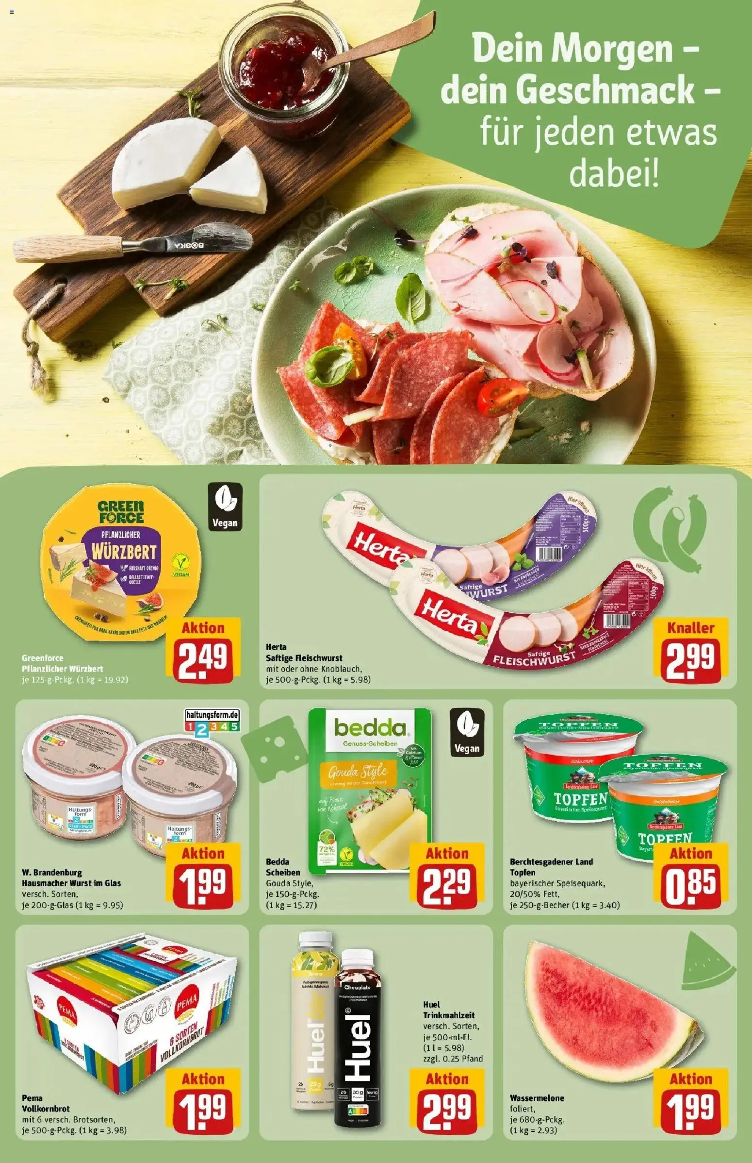 Rewe Prospekt Neuwied – gültig ab 27.07.2026 | Seite: 16 | Produkte: Gouda, Vollkornbrot, Wurst, Wassermelone