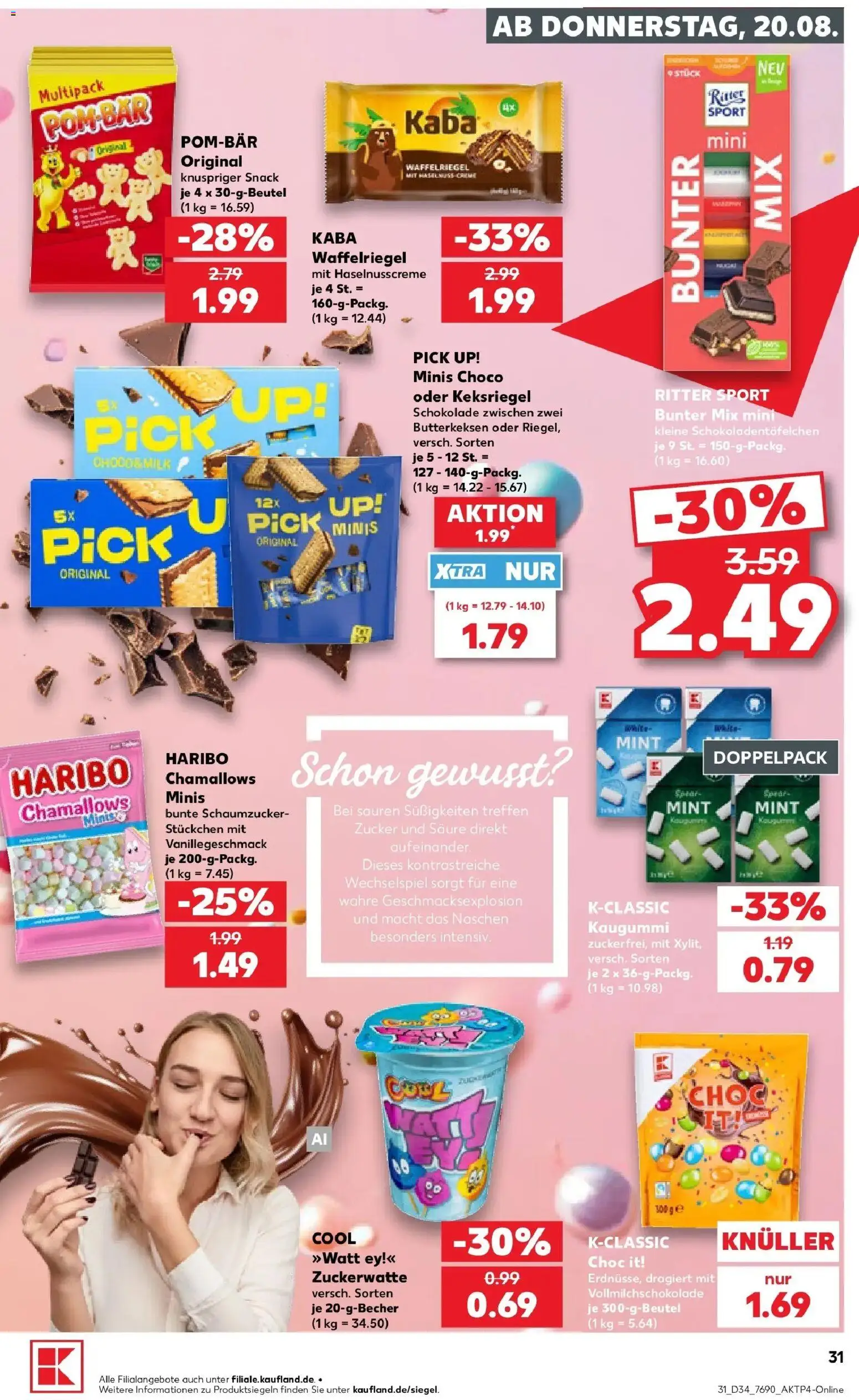 Prospekt Kaufland ab 17.08.2026 » Angebote Online zum Blättern | Seite: 42 | Produkte: Haribo, Schokolade, Ritter sport, Süßigkeiten