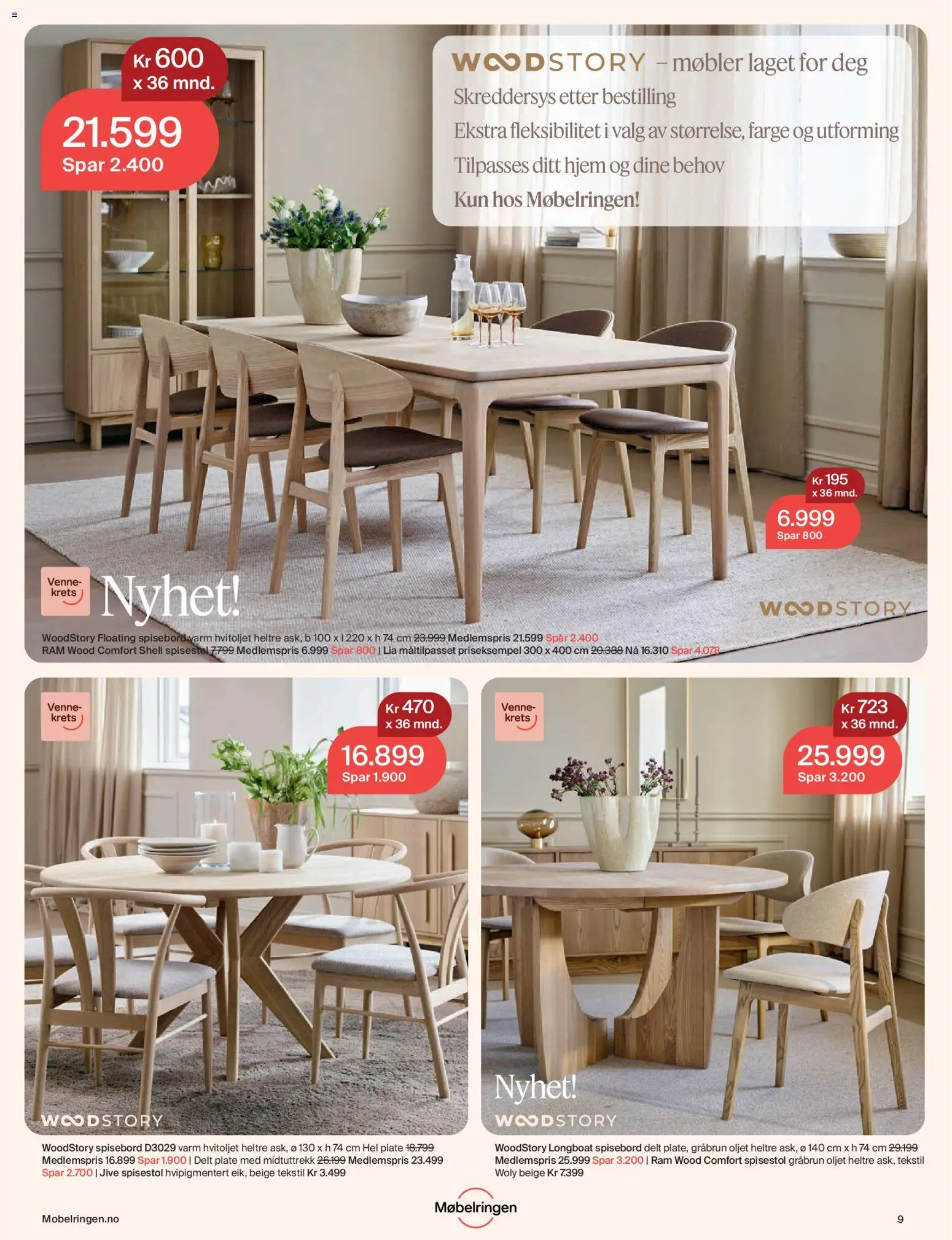 {H1} | Side: 9 | Produkter: Plate, Spisebord, Spisestol