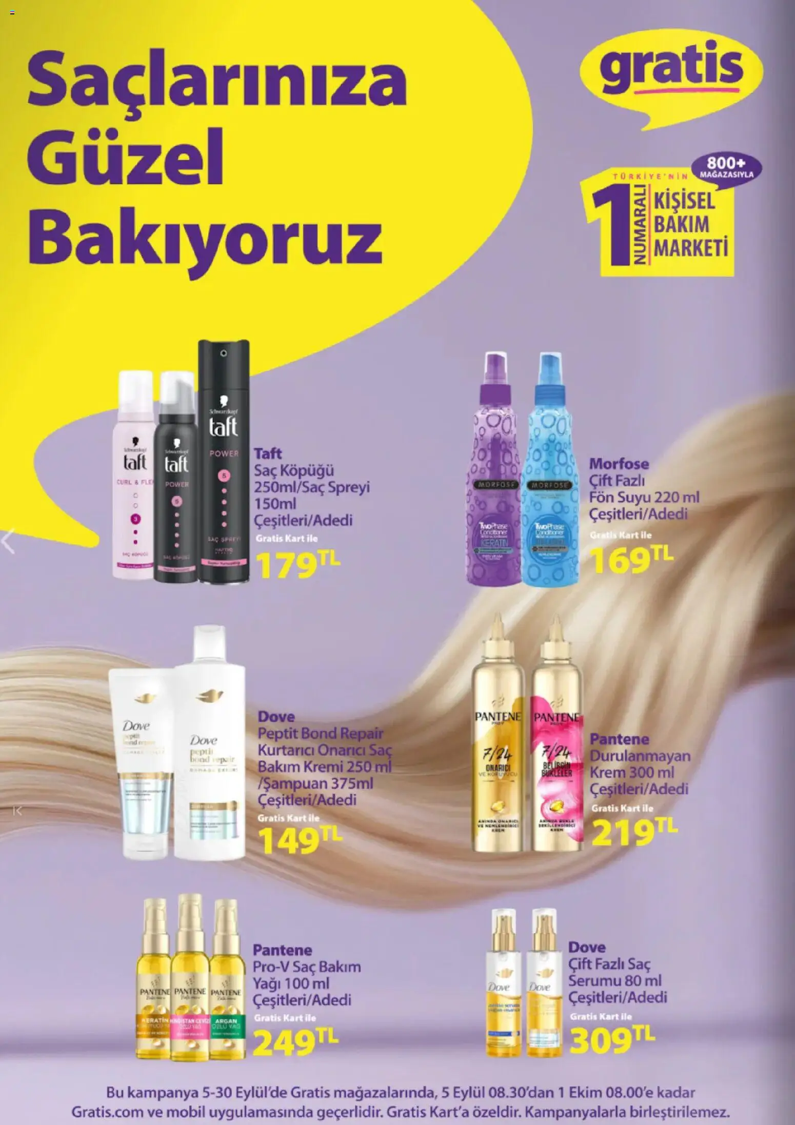 Gratis Katalog - 06 Eylül 2026 tarihinden itibaren geçerlidir | Sayfa: 6 | Ürünler: Saç yağı, Saç spreyi, Krem