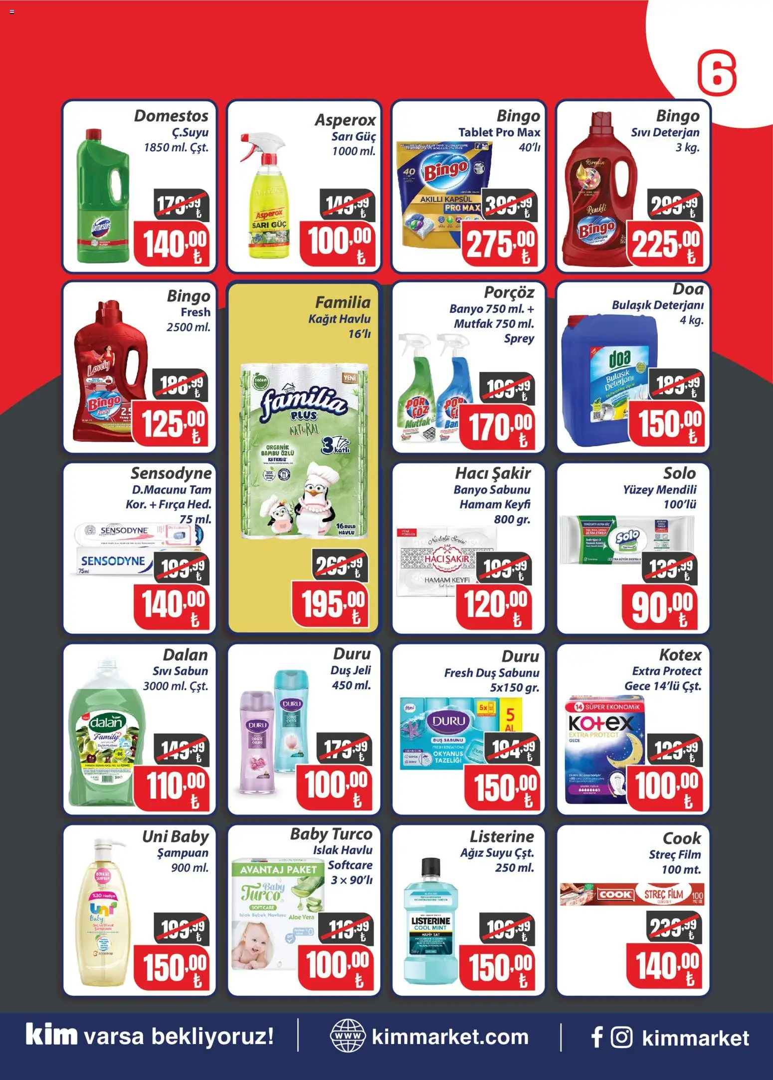 Kim Market Katalog - Marmara Insert - 30 Eylül 2026 tarihinden itibaren geçerlidir | Sayfa: 6 | Ürünler: Şampuan, Duş jeli, Kağıt havlu, Tablet