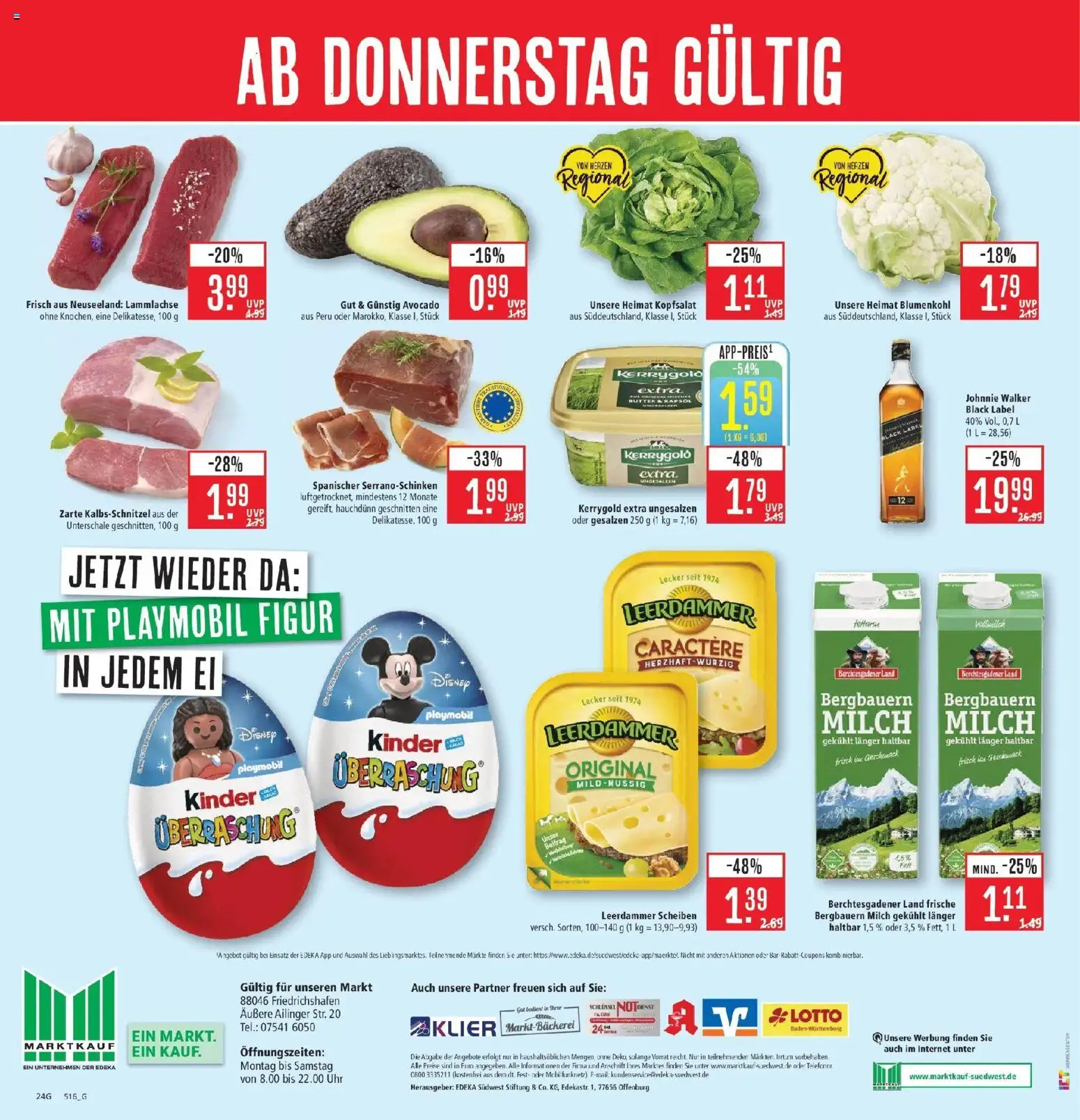 Marktkauf Prospekt Friedrichshafen (ab 31.08.2026) » Angebote online | Seite: 32 | Produkte: Milch, Rapsöl, Avocado, Uhr