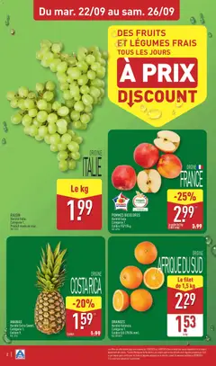 Aldi - Prévisualisation de ANANAS, Ananas. Variété Extra Sweet. Catégorie 1. Calibre 9. valide à partir de 22/09/2026 | Page: 4