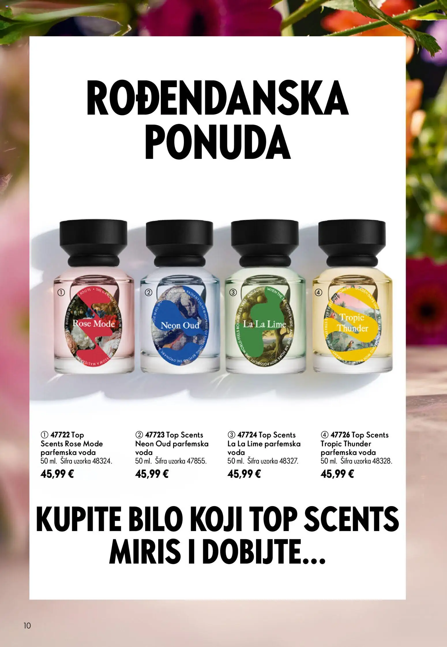 Oriflame katalog | vrijedi od 05.08.2026 | Stranica: 10 | Proizvodi: Miris, Voda