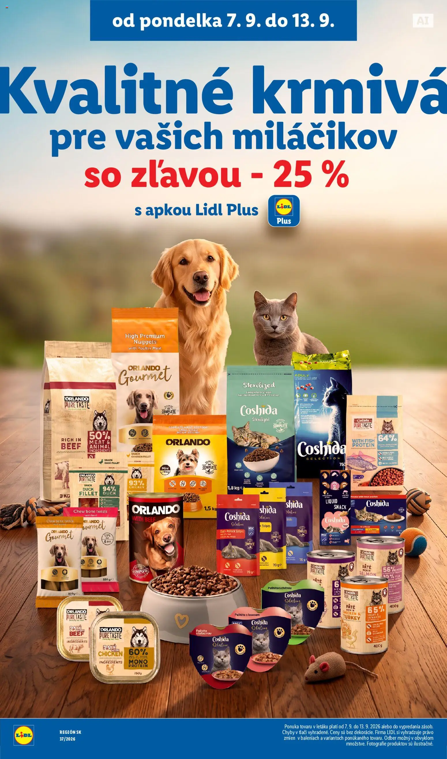 Nové Lidl akcie – leták je platný od 07.09.2026 | Strana: 41 | Produkty: Protein, Pec
