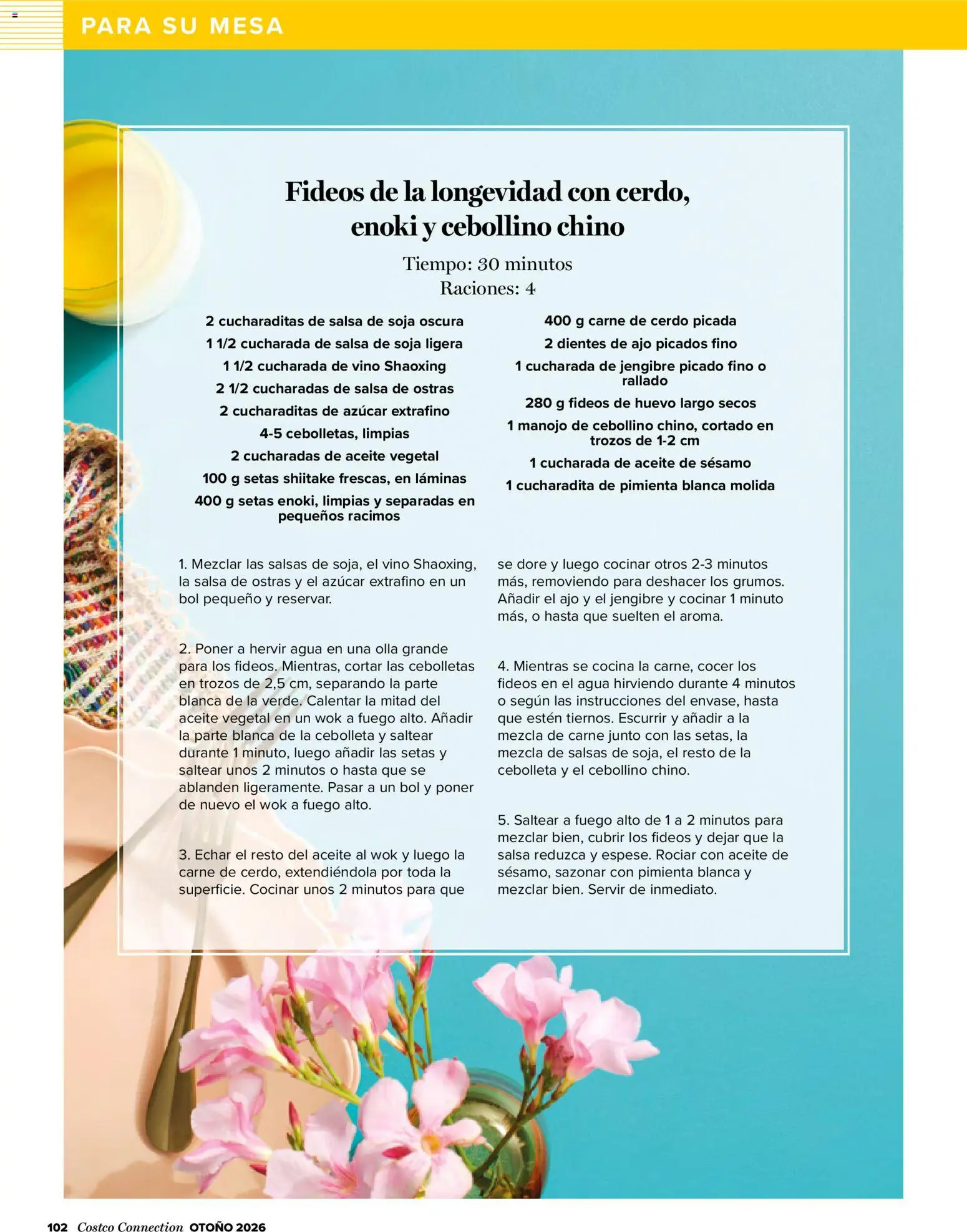 Costco catálogo Otoňo │ válido desde el 14/10/2026 | Página: 102 | Productos: Jengibre, Setas Shiitake, Aceite, Mesa