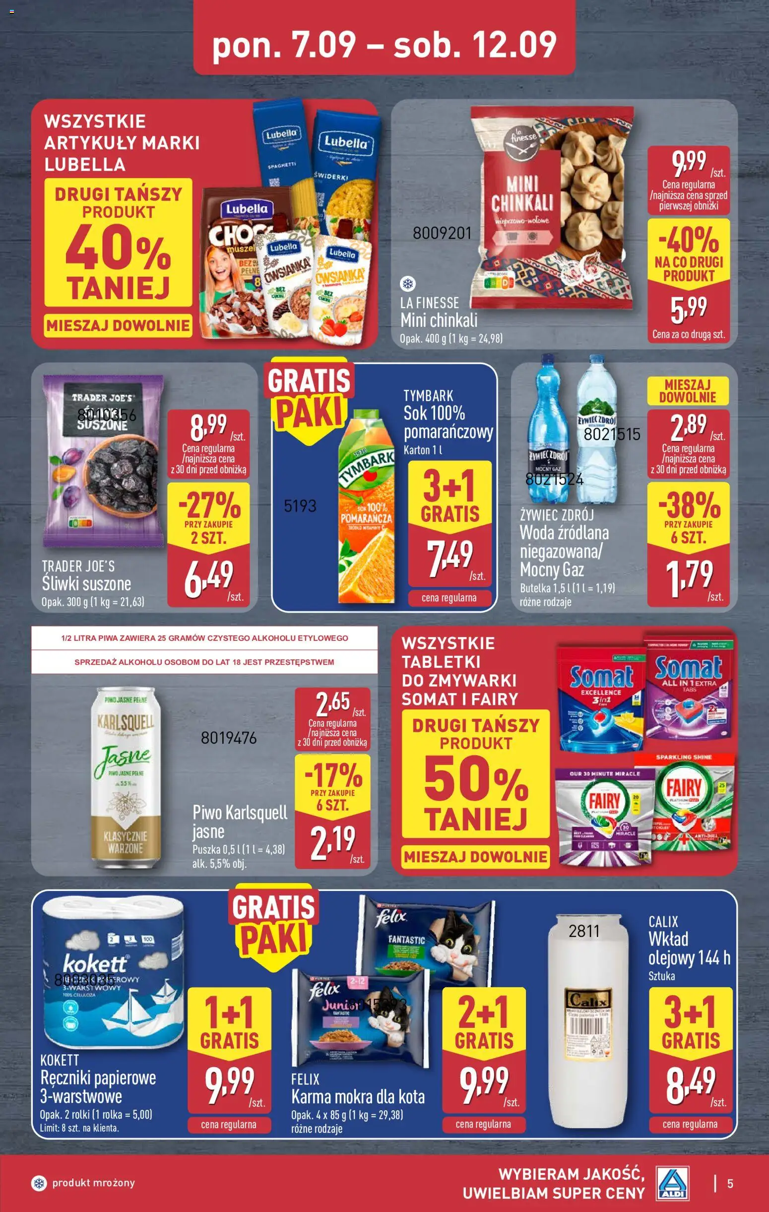 Aldi Polsko leták - Oferta weekendowa od 10.09.2026 | Strana: 5 | Produkty: Felix, Somat