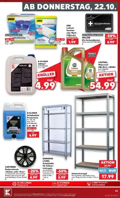 Kaufland Prospekt ab 19.10.2026 gültig | Seite: 43 | Produkte: Schwerlastregal