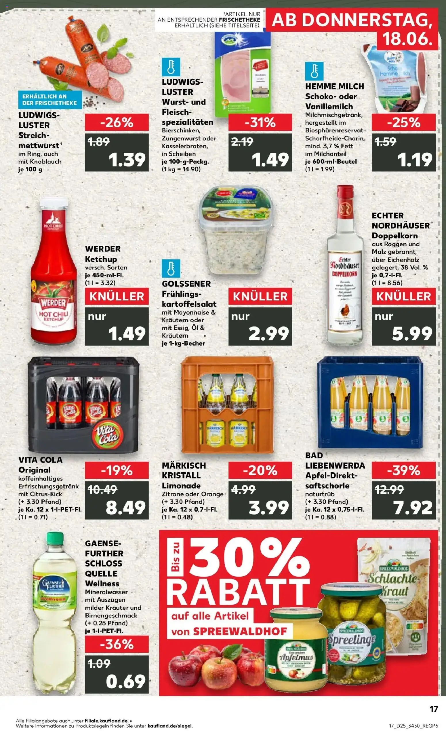 Kaufland Prospekt Wittenberge – gültig ab 15.06.2026 | Seite: 2 | Produkte: Cola, Apple, Kraut, Fleisch