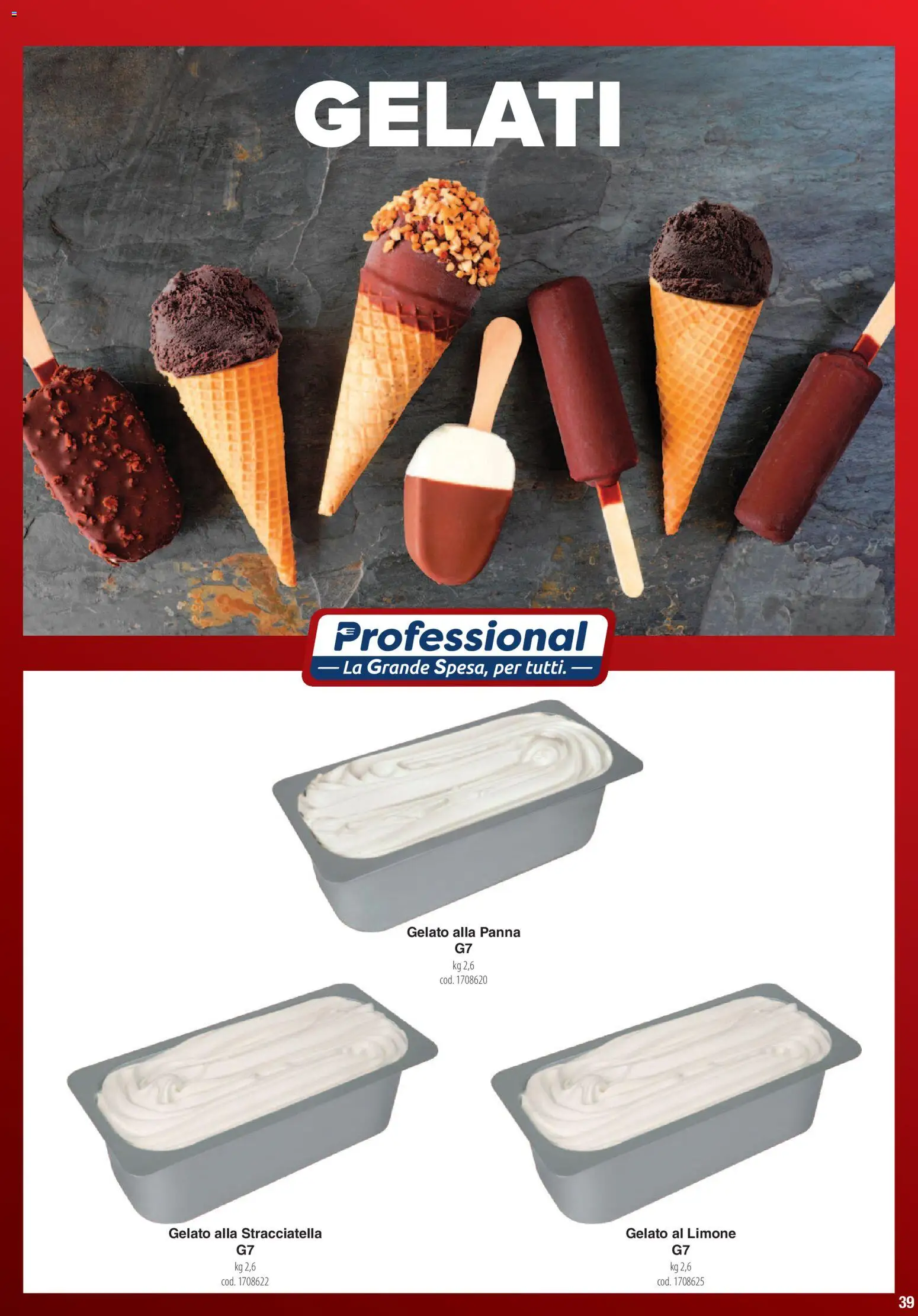 Volantino Carrefour del 01.06.2026 | Pagina: 39 | Prodotti: Panna, Gelato, Limone, Stracciatella